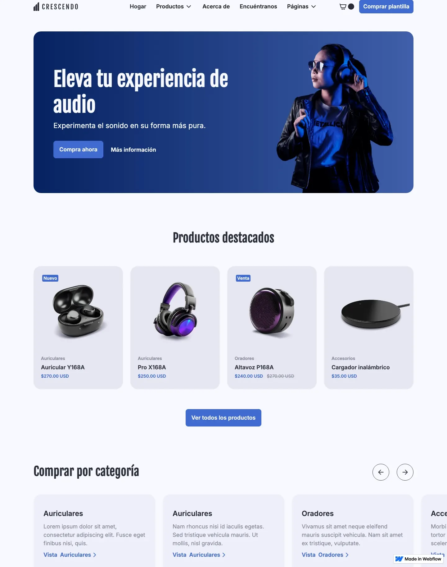 Diseño de página web para tienda en línea