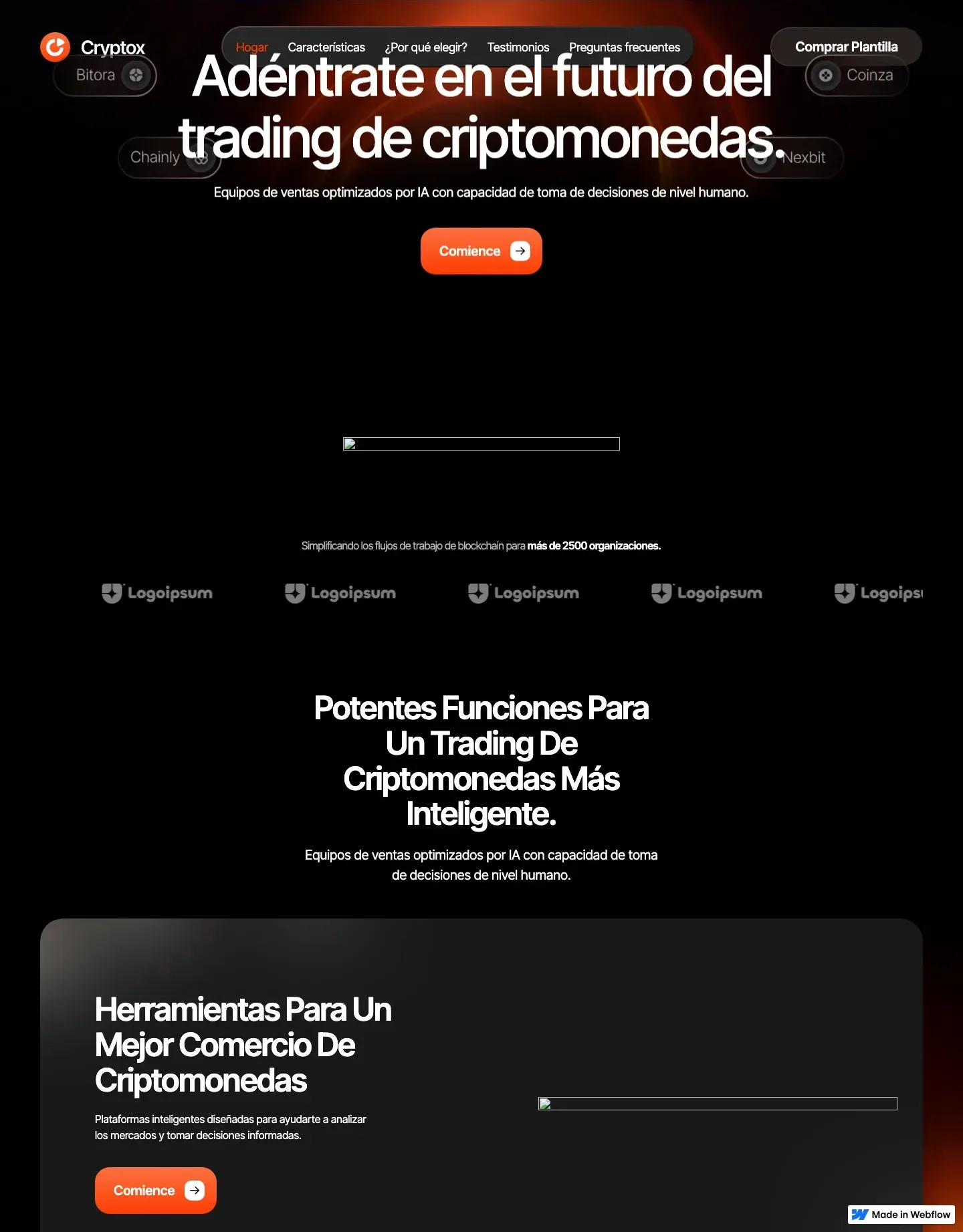 Diseño de página web para finanzas y seguros