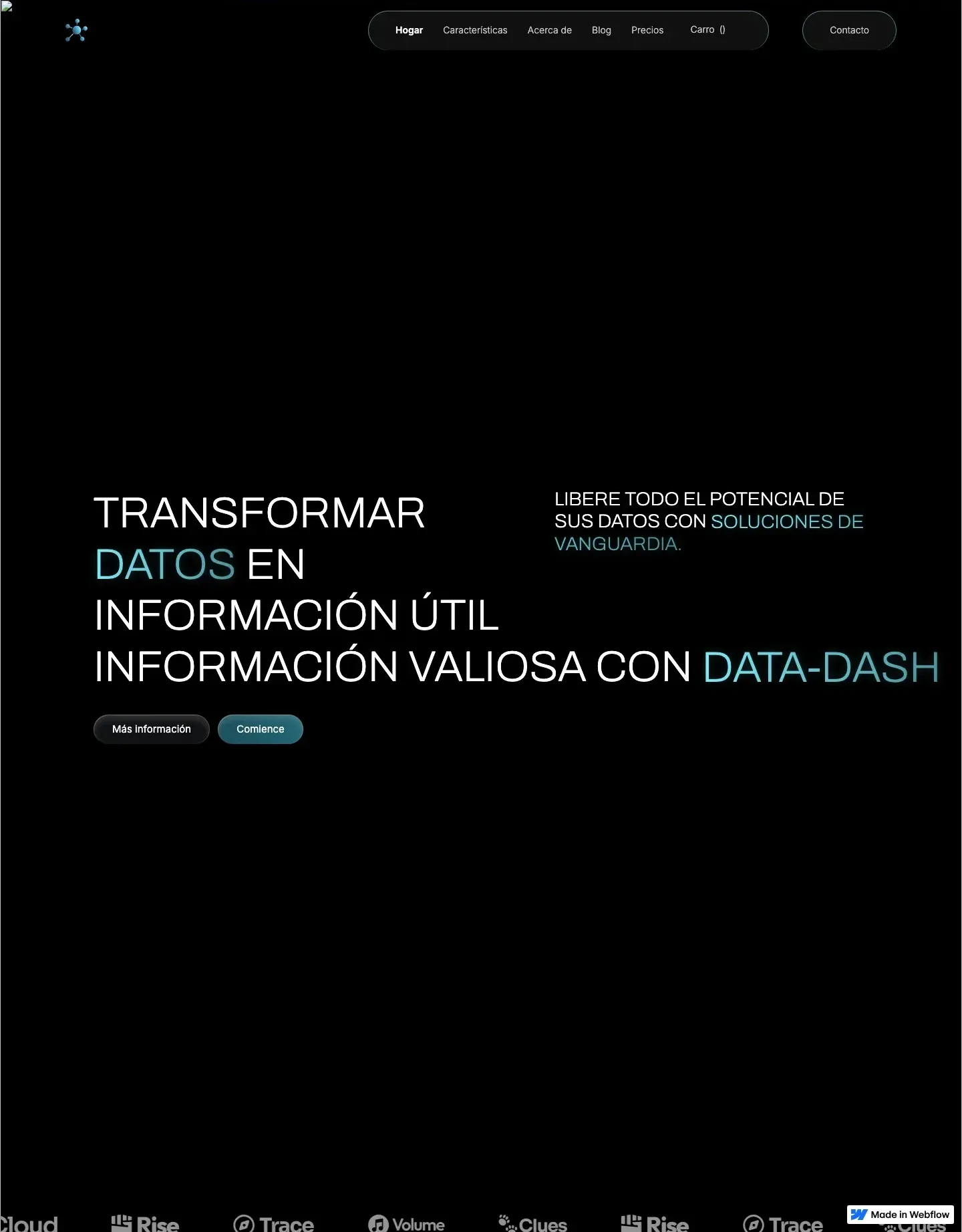 Diseño de página web para software y apps