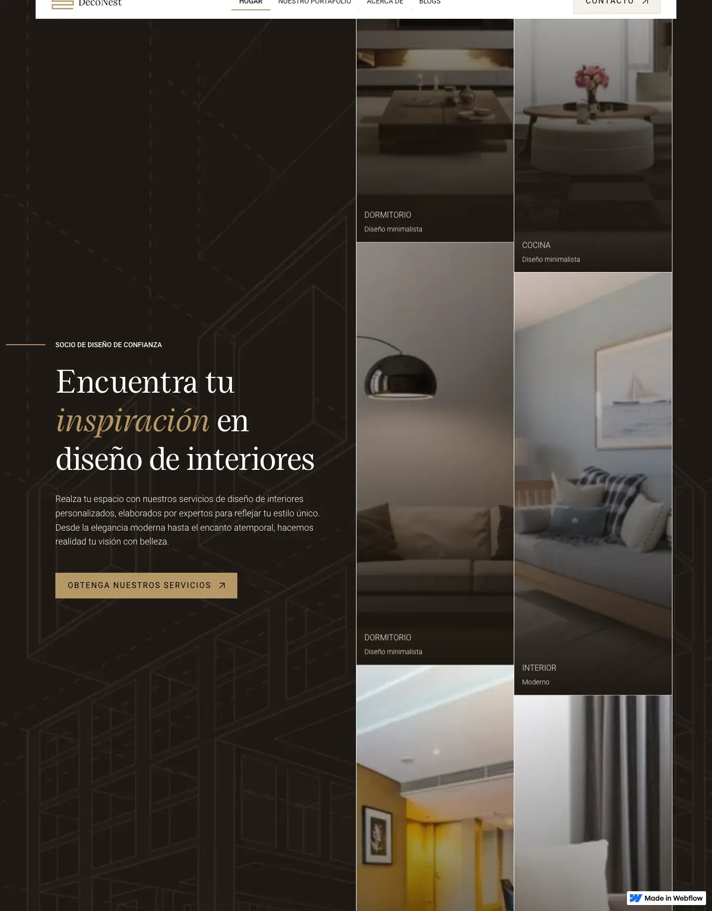Diseño de página web para construcción y arquitectura