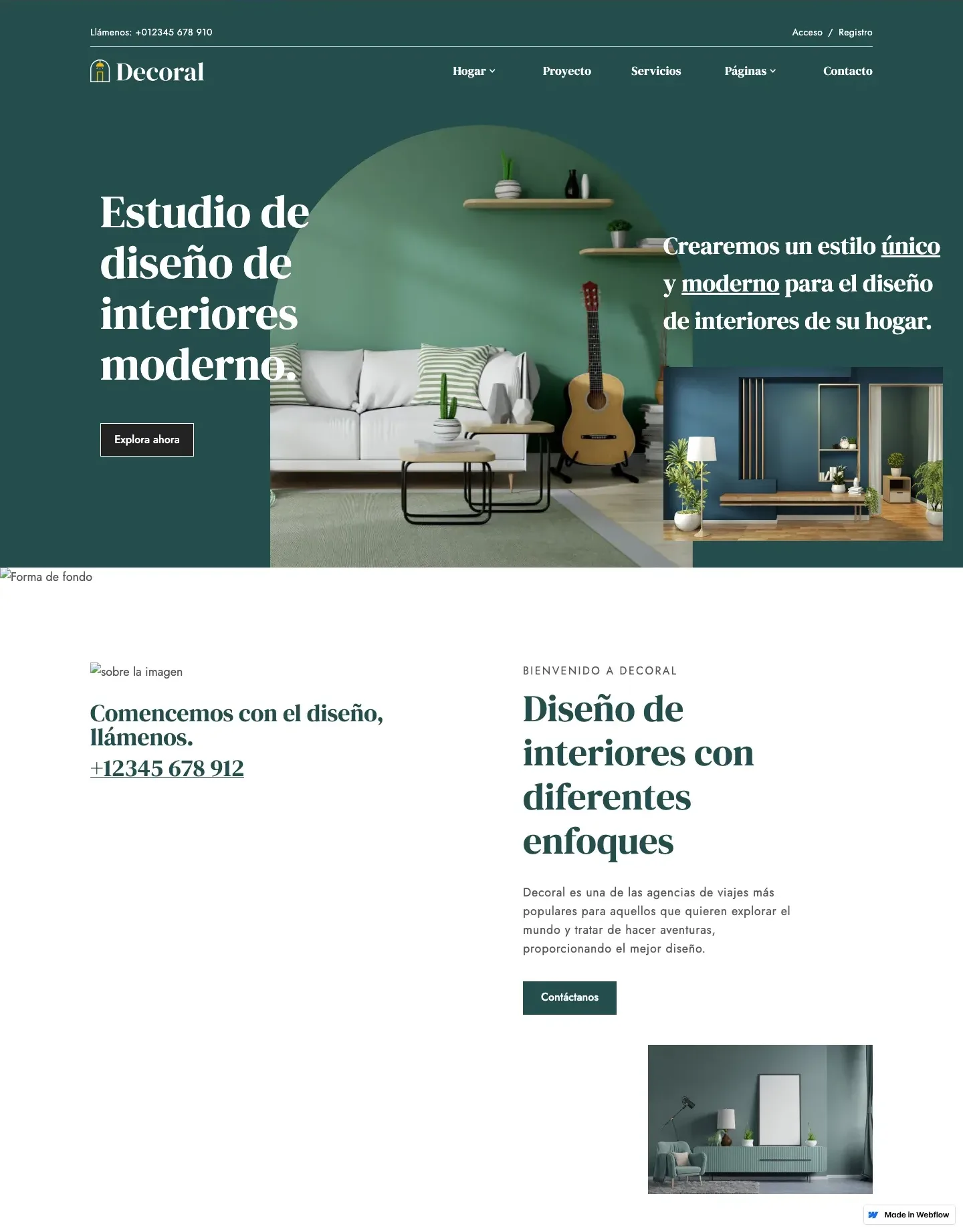 Diseño de página web para construcción y arquitectura