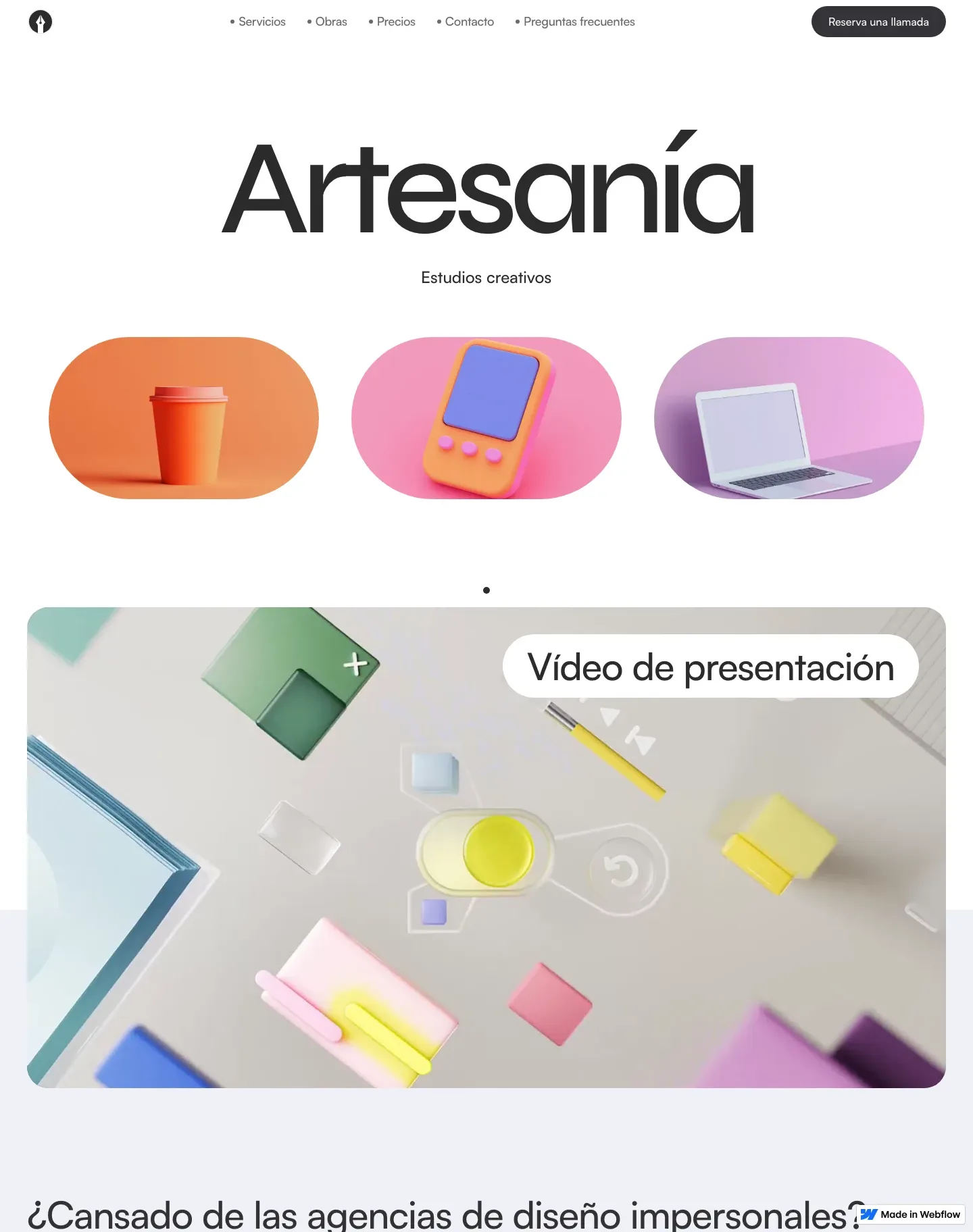 Diseño de página web para software y apps
