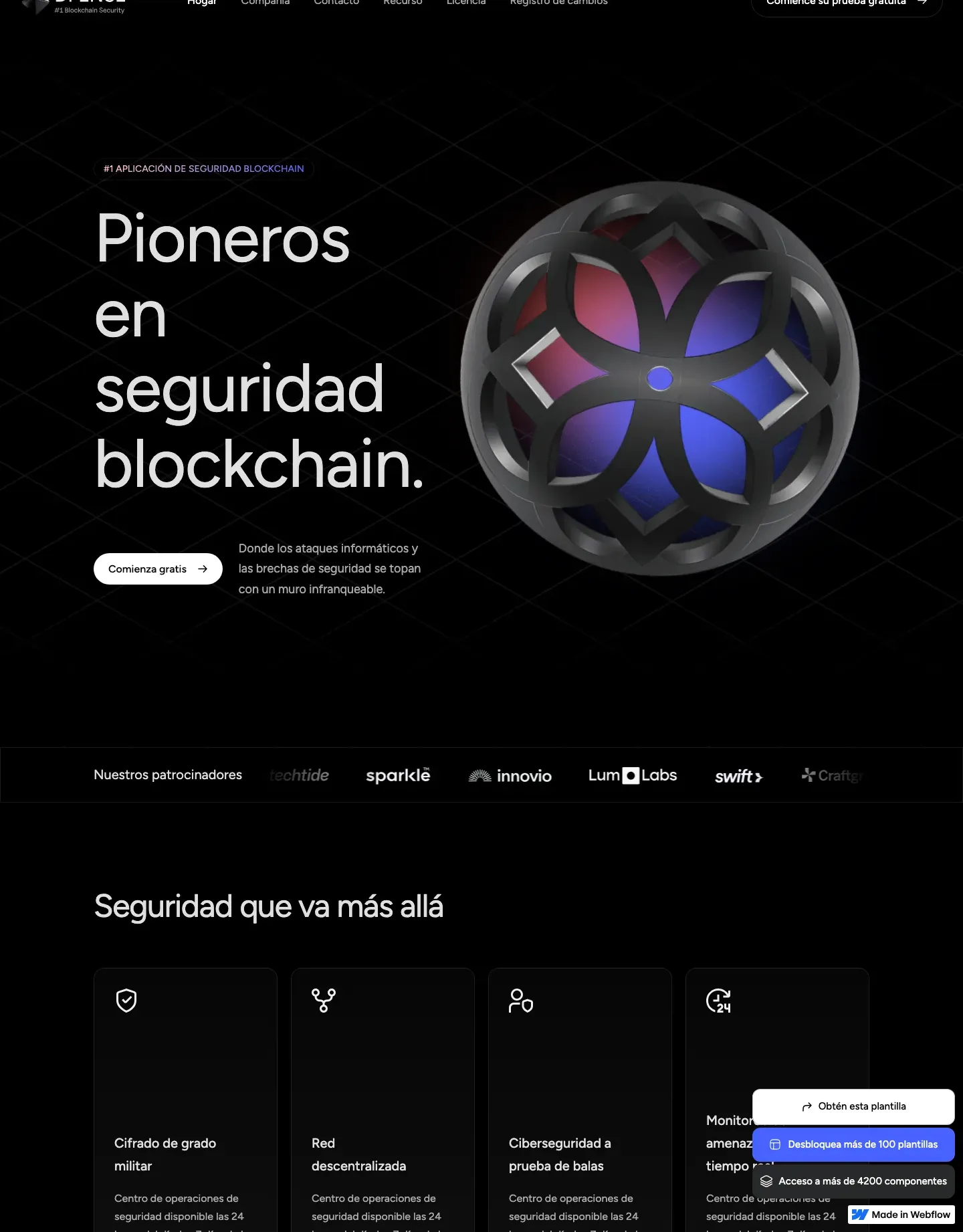 Diseño de página web para software y apps