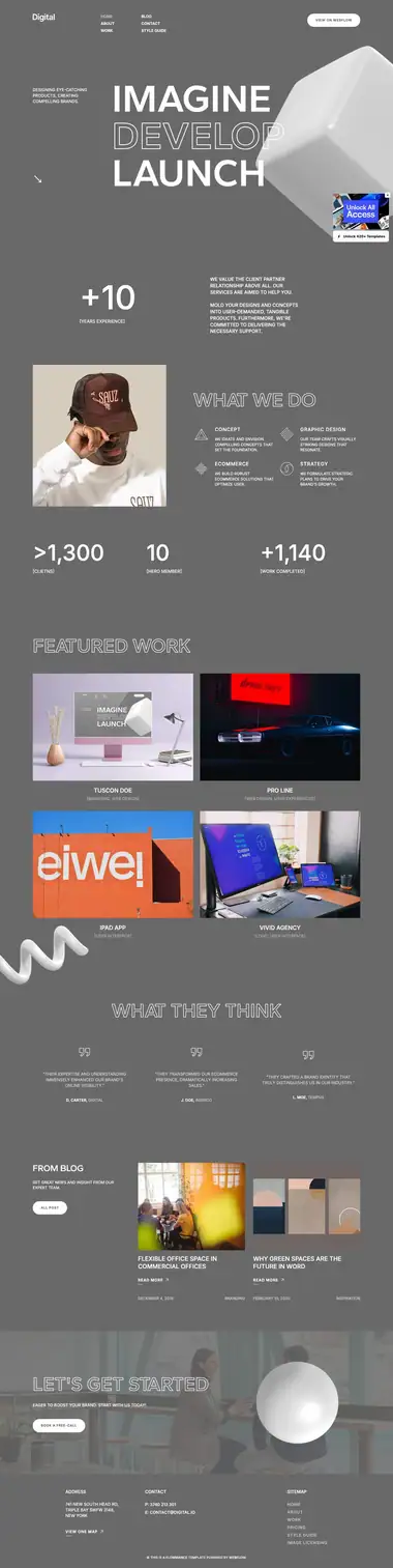 Diseño de página web para software y apps