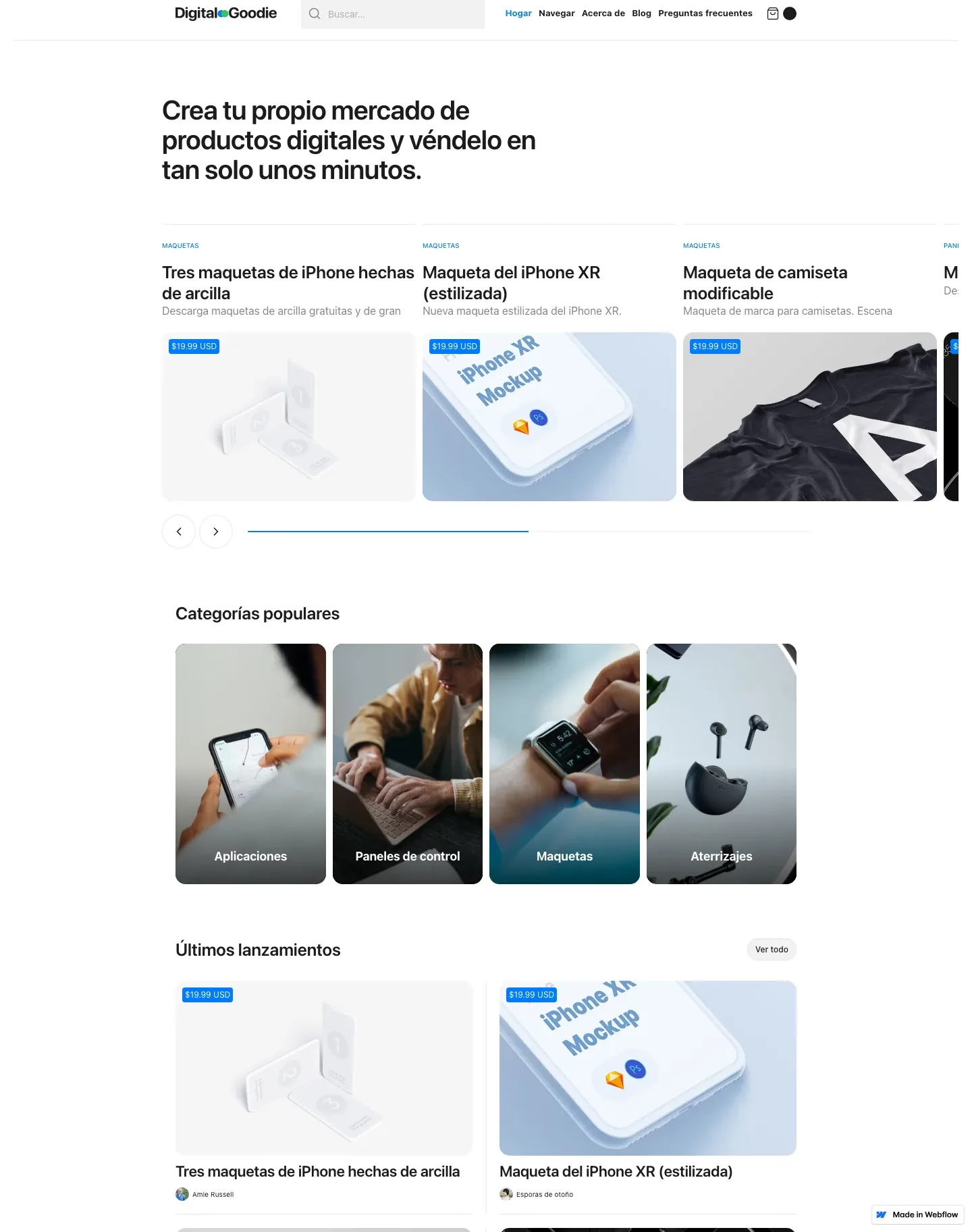 Diseño de página web para tienda en línea