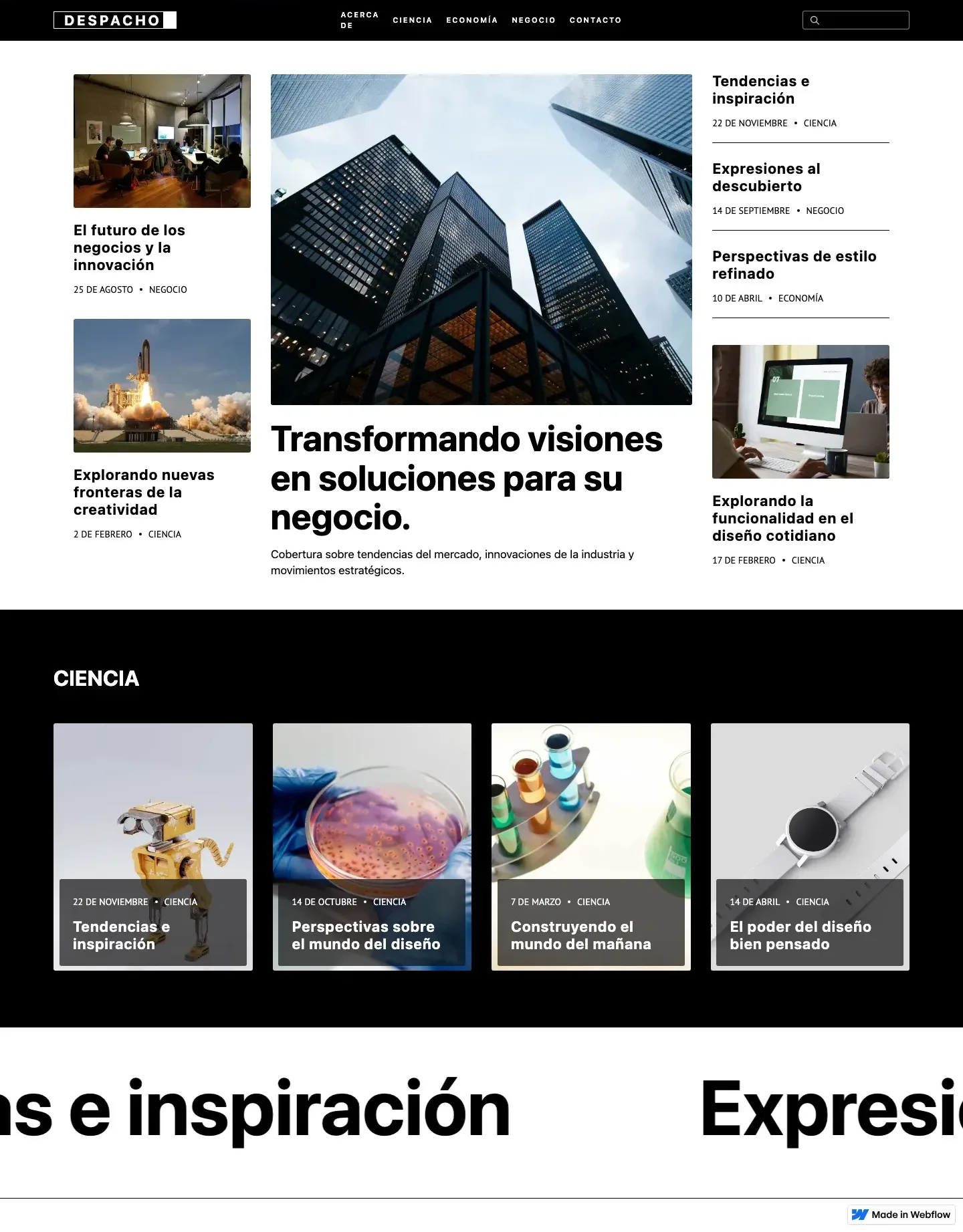 Diseño de página web para belleza y estética