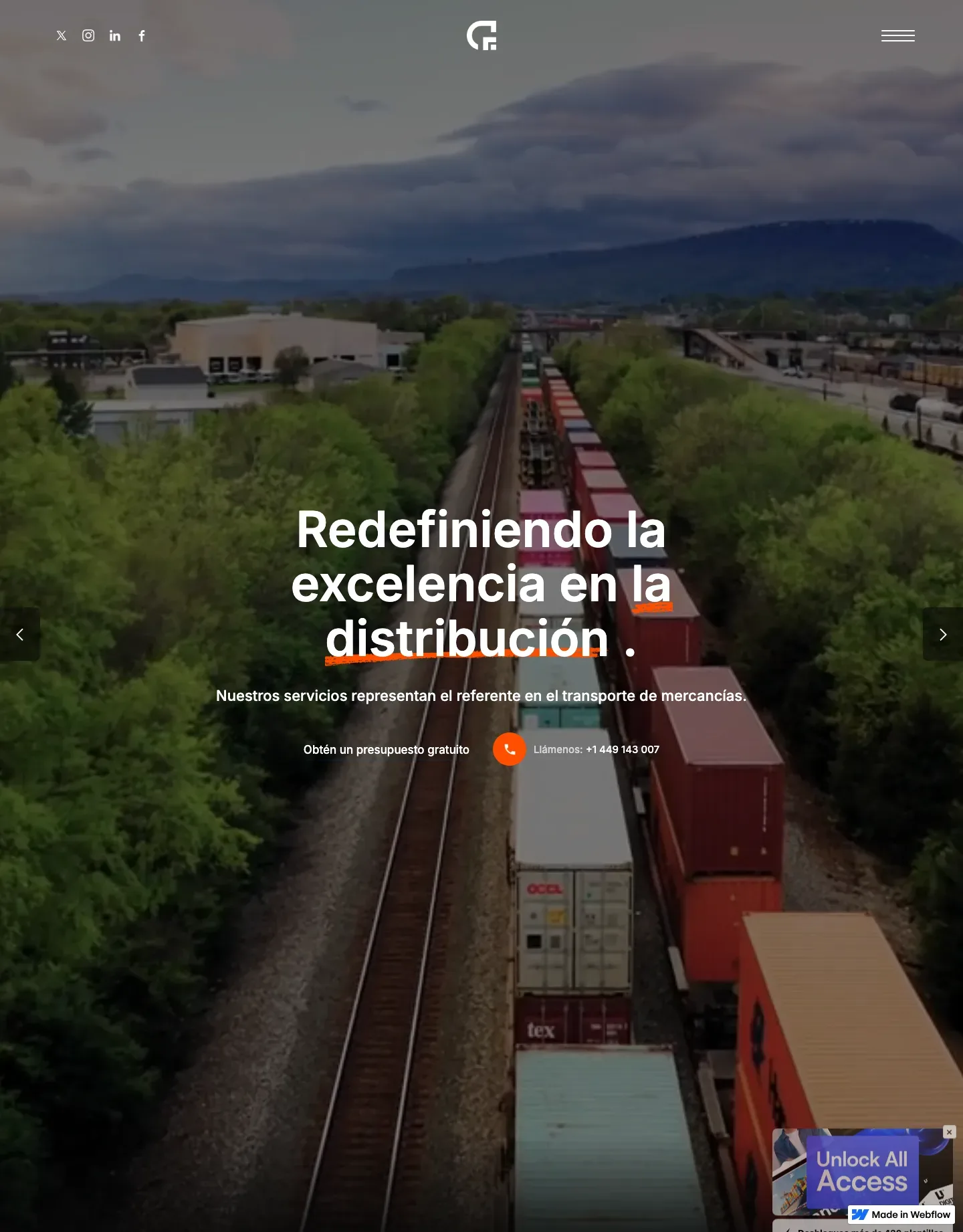 Diseño de página web para servicios y mantenimiento