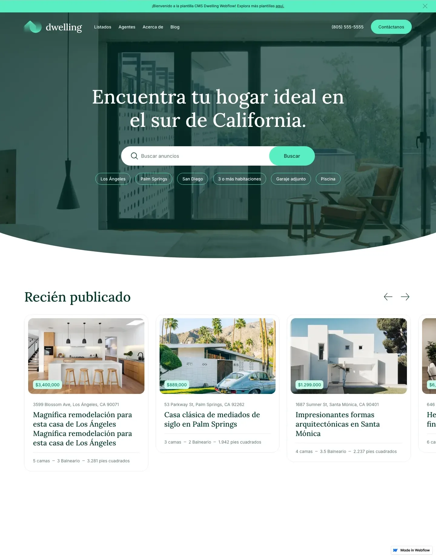 Diseño de página web para inmobiliarias