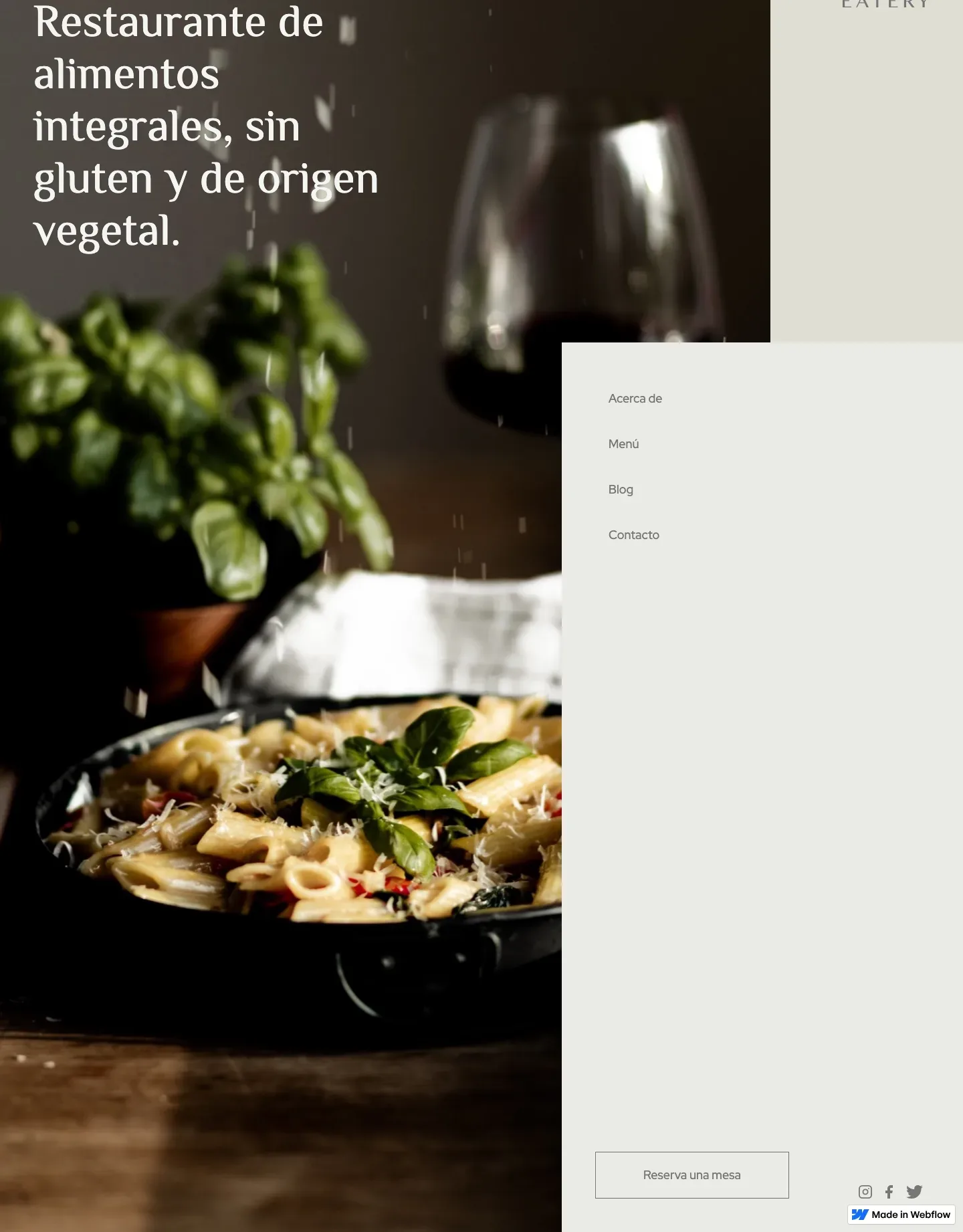 Diseño de página web para restaurantes y cafés