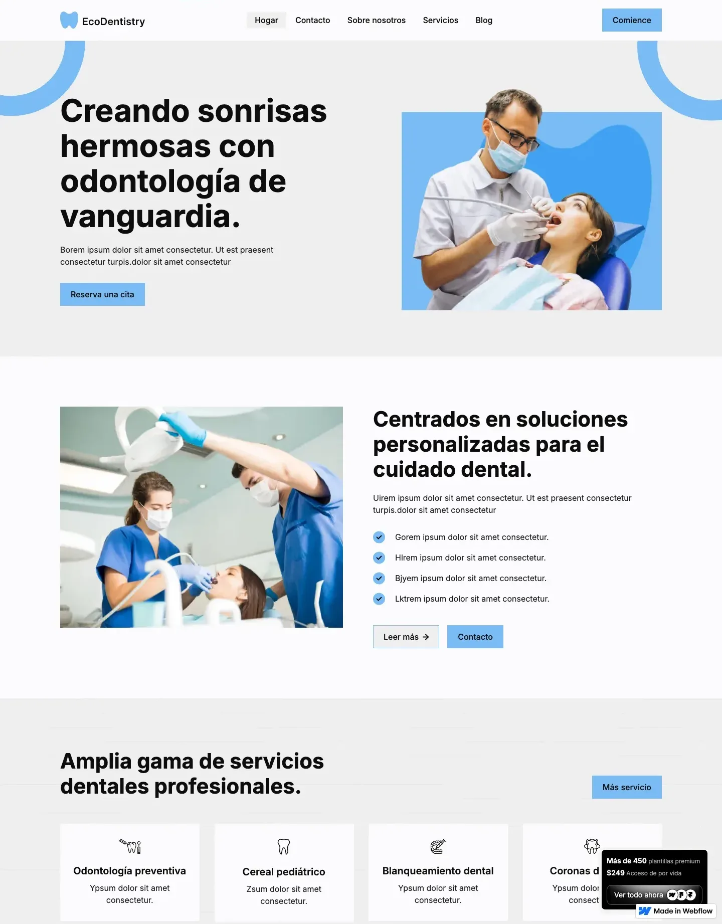 Diseño de página web para salud y bienestar