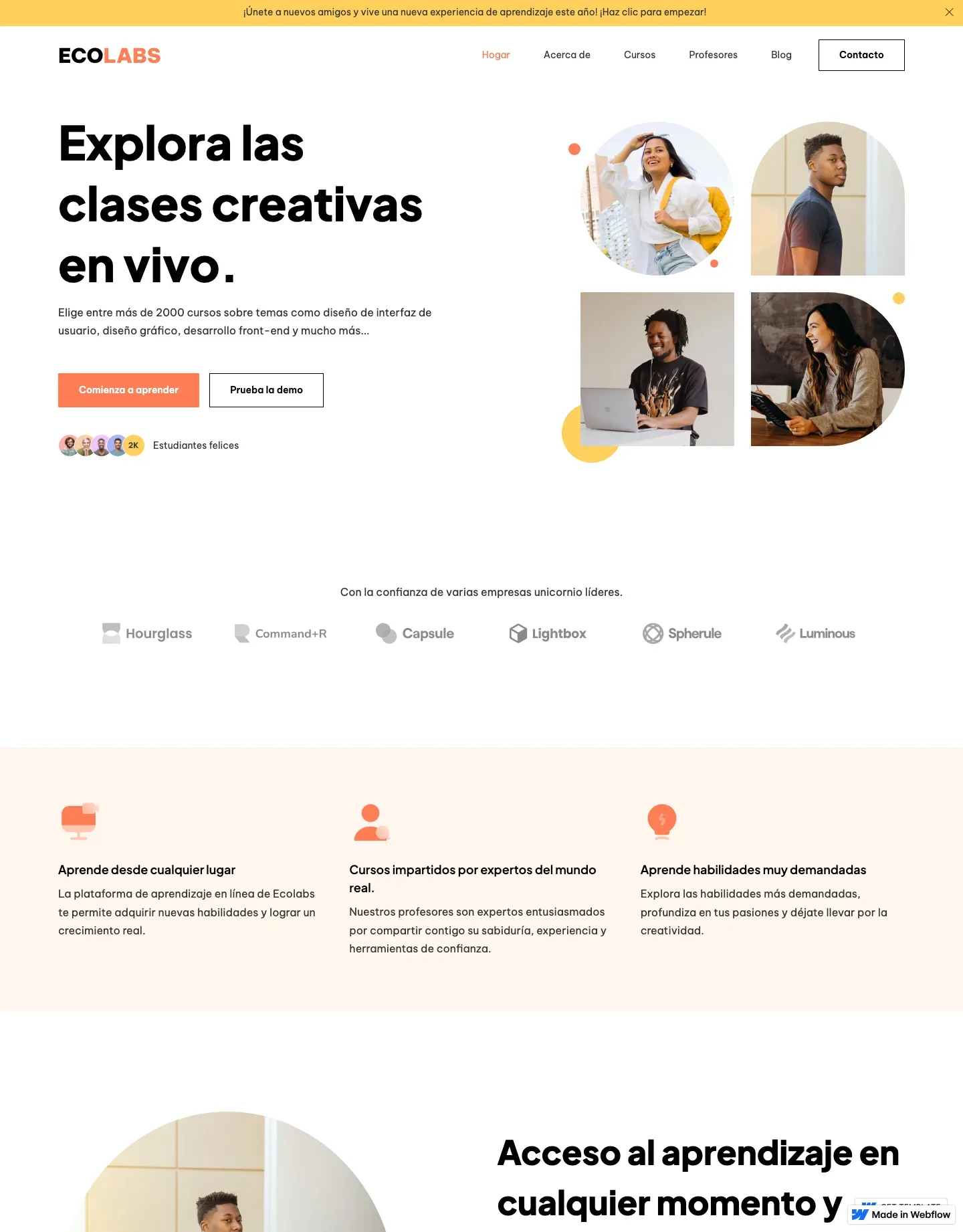 Diseño de página web para educación