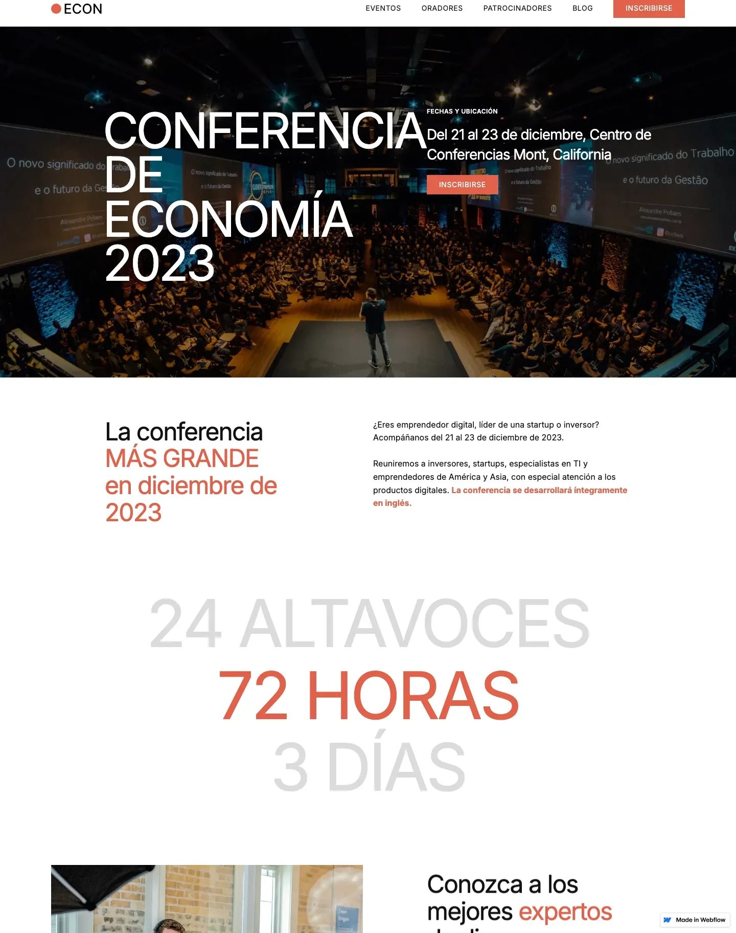 Diseño de página web para fotografía y eventos