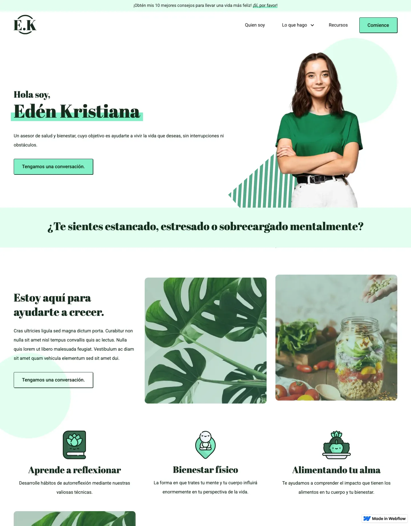 Diseño de página web para consultoría y coaching