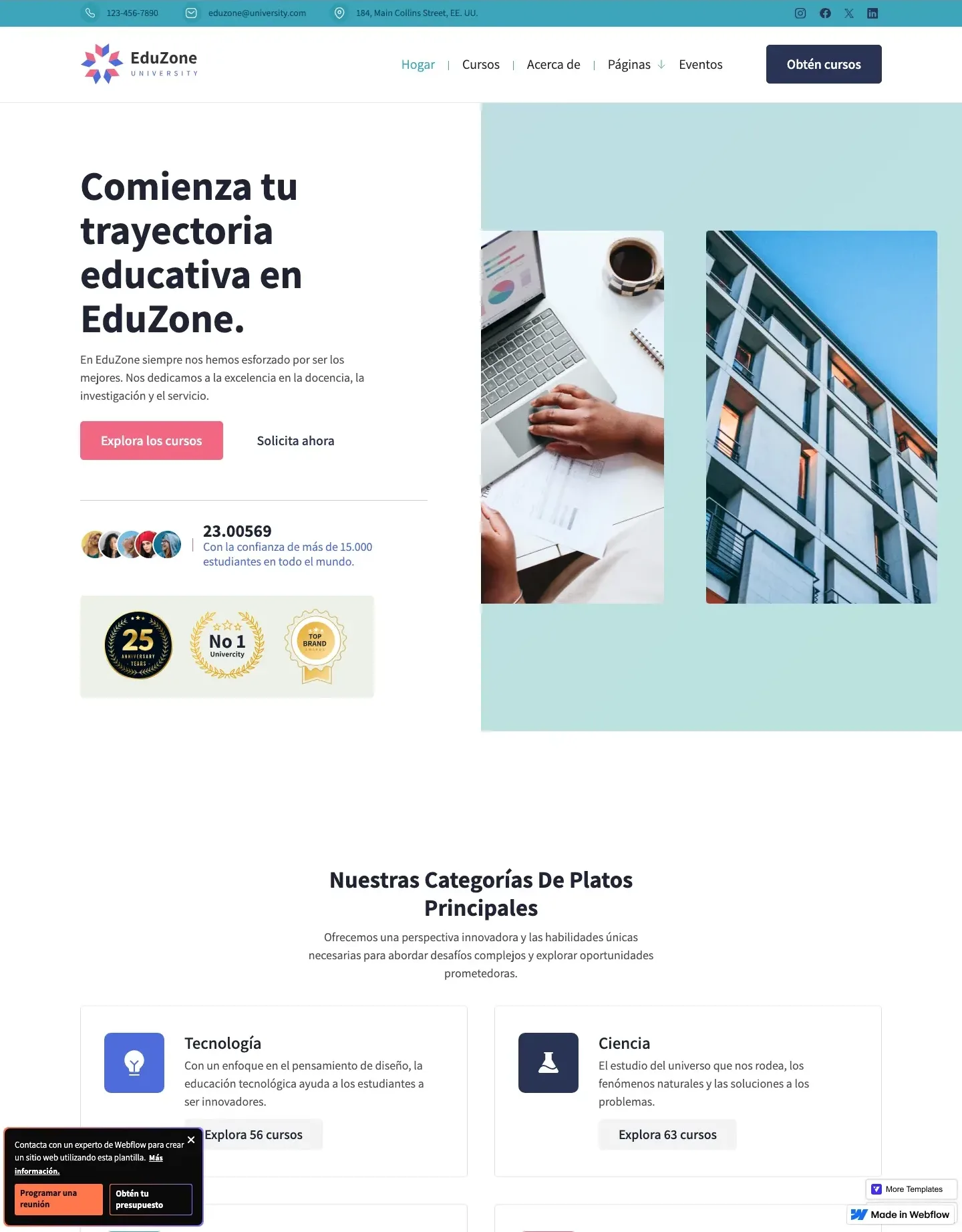 Diseño de página web para educación