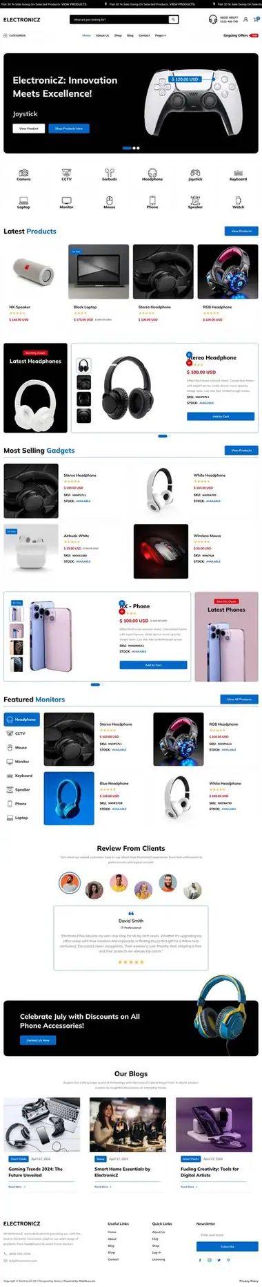 Diseño de página web para tienda en línea