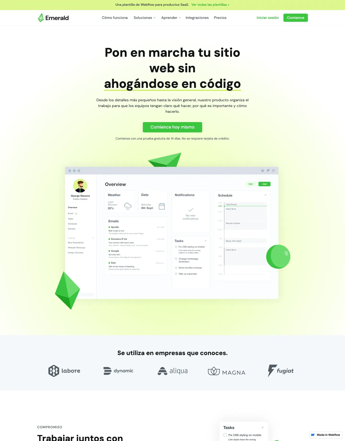 Diseño de página web para landing pages