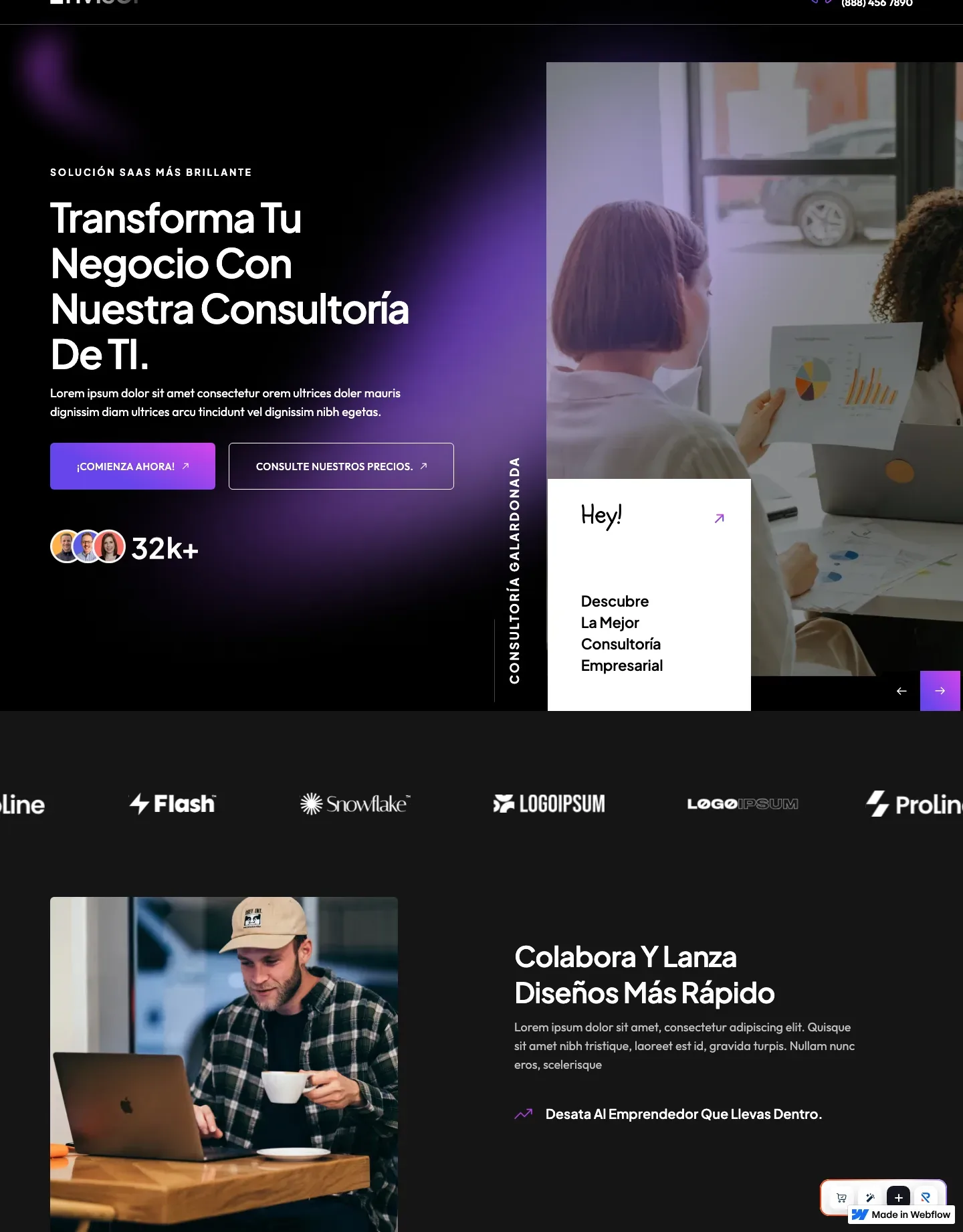 Diseño de página web para consultoría y coaching