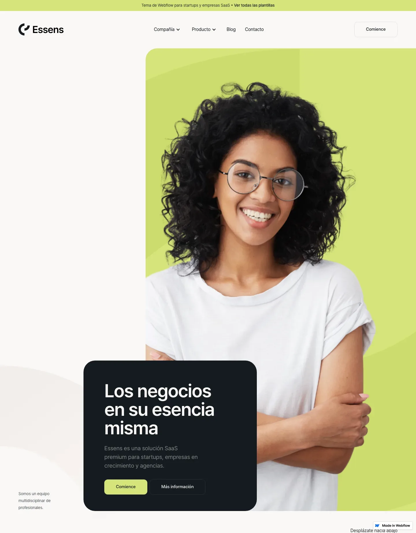 Diseño de página web para landing pages