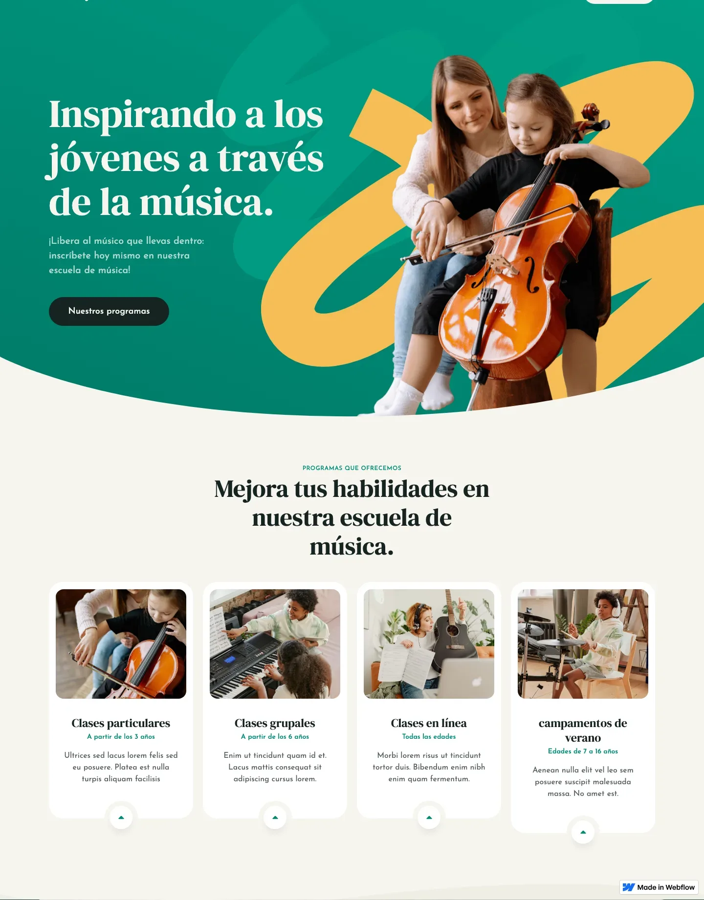 Diseño de página web para educación