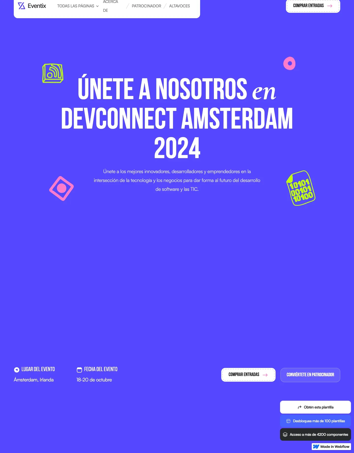 Diseño de página web para fotografía y eventos