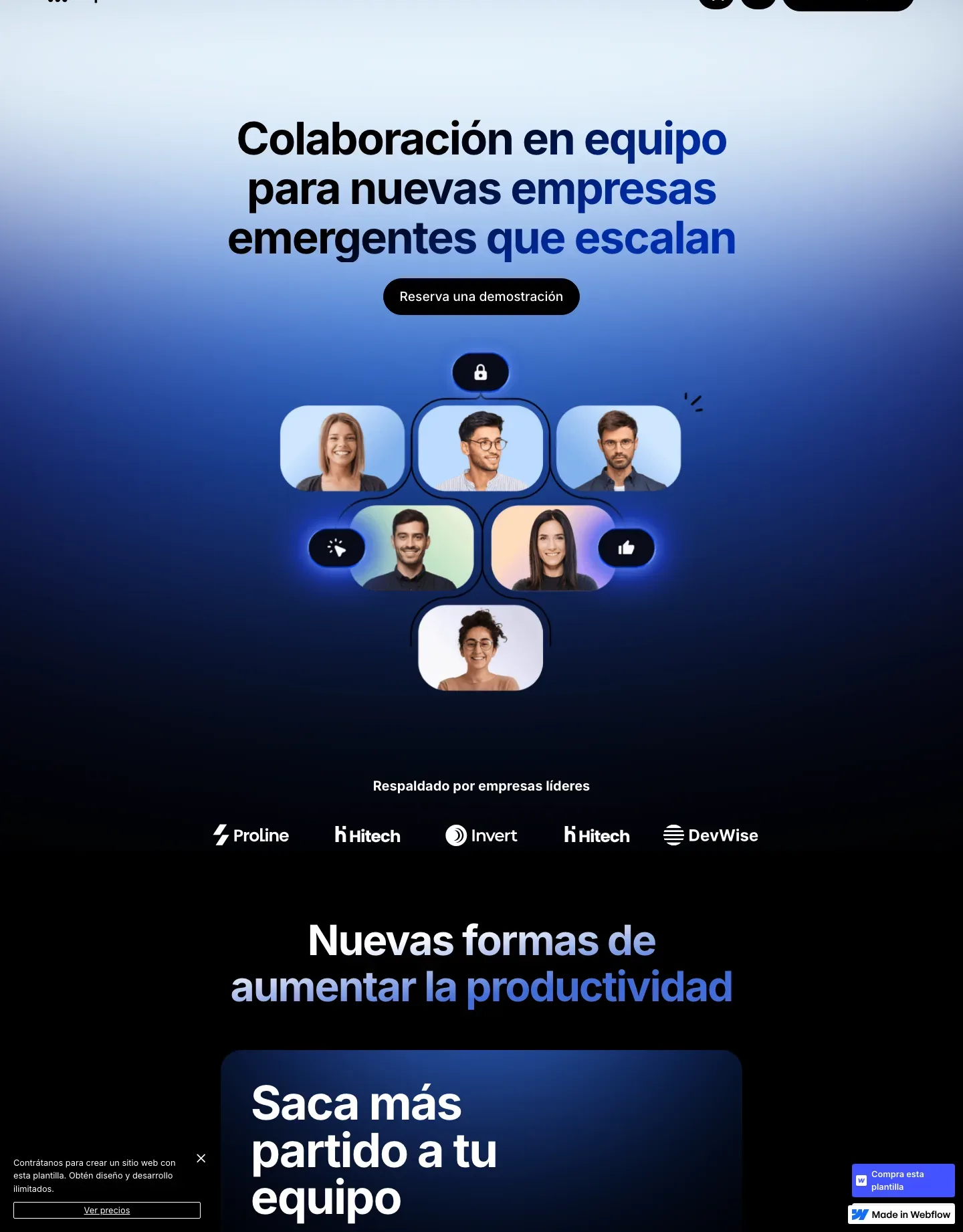 Diseño de página web para landing pages