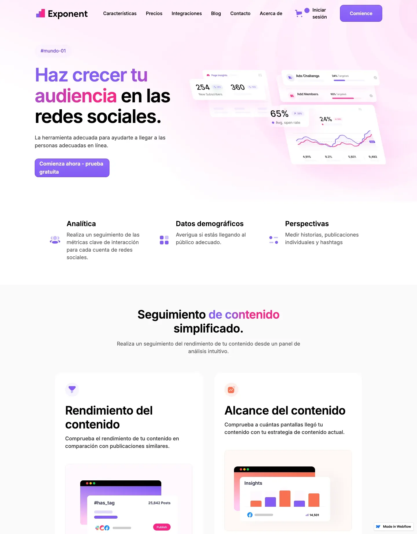 Diseño de página web para fotografía y eventos