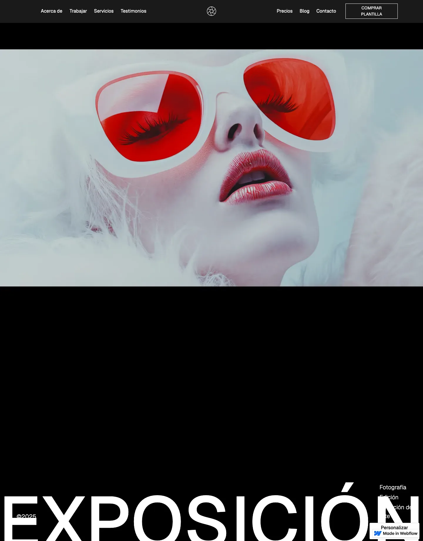 Diseño de página web para fotografía y eventos