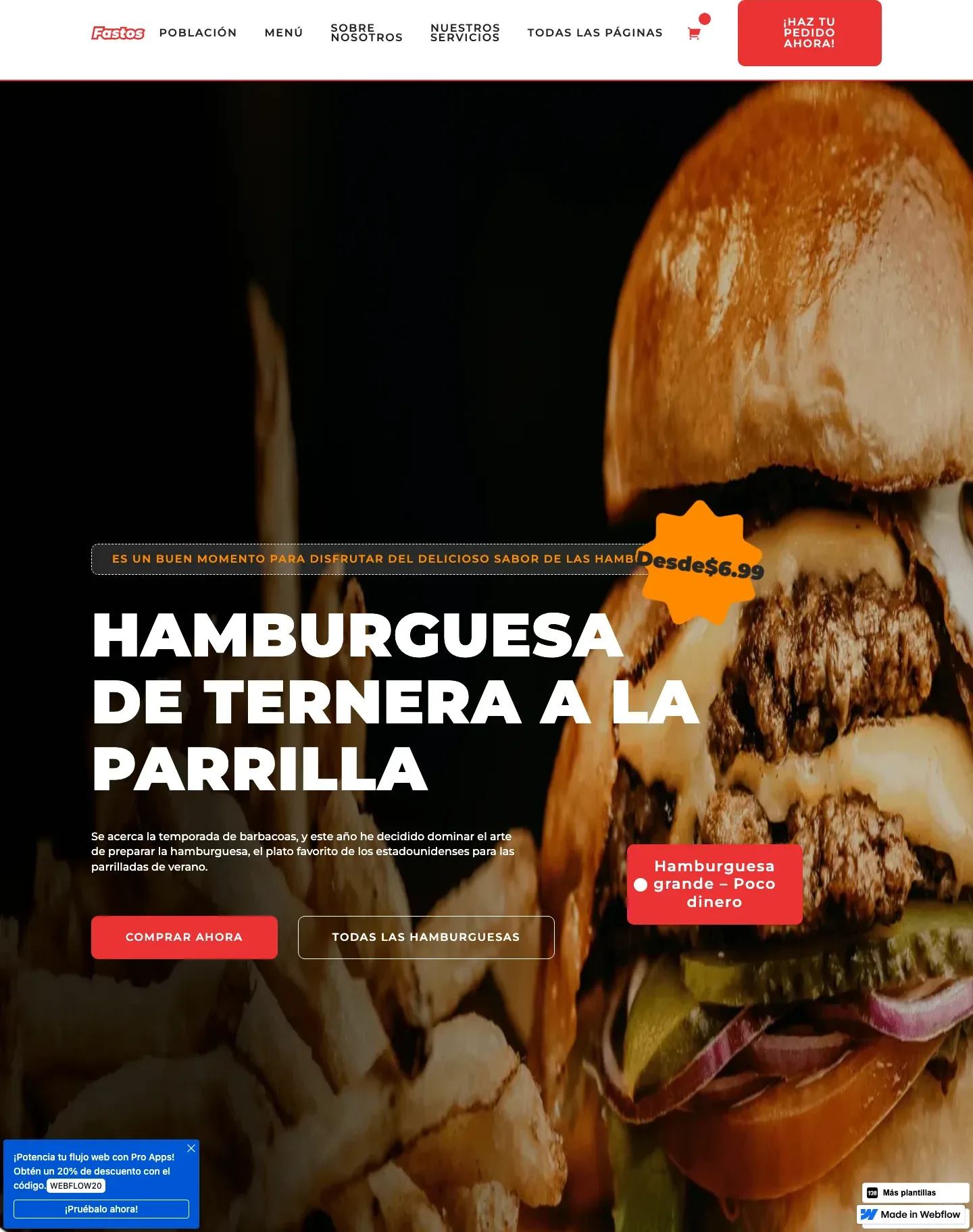 Diseño de página web para restaurantes y cafés