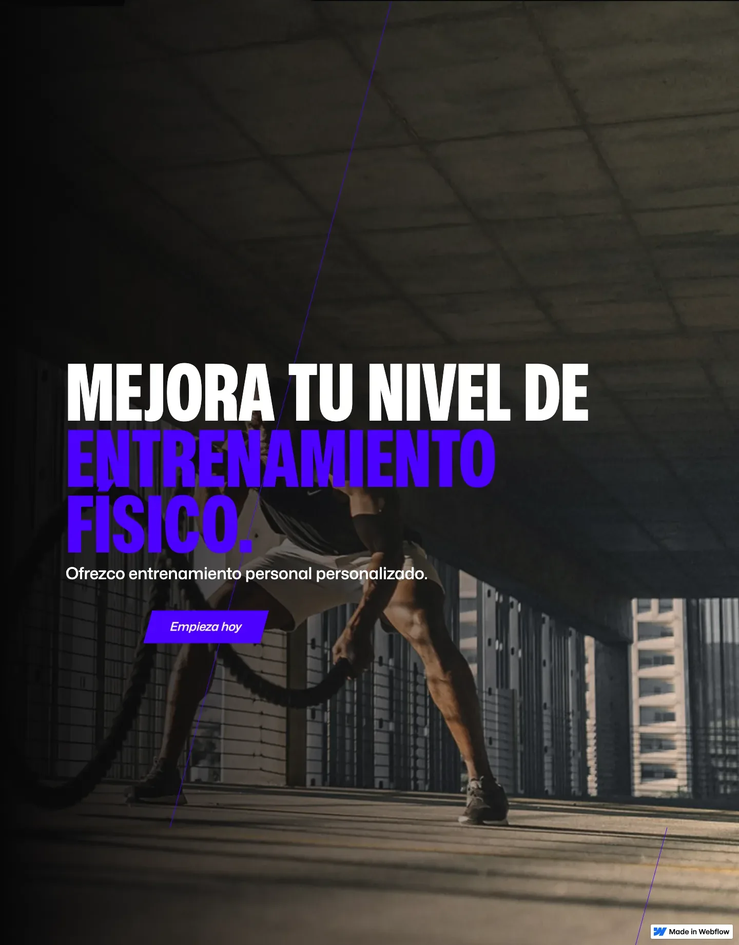 Diseño de página web para gimnasios