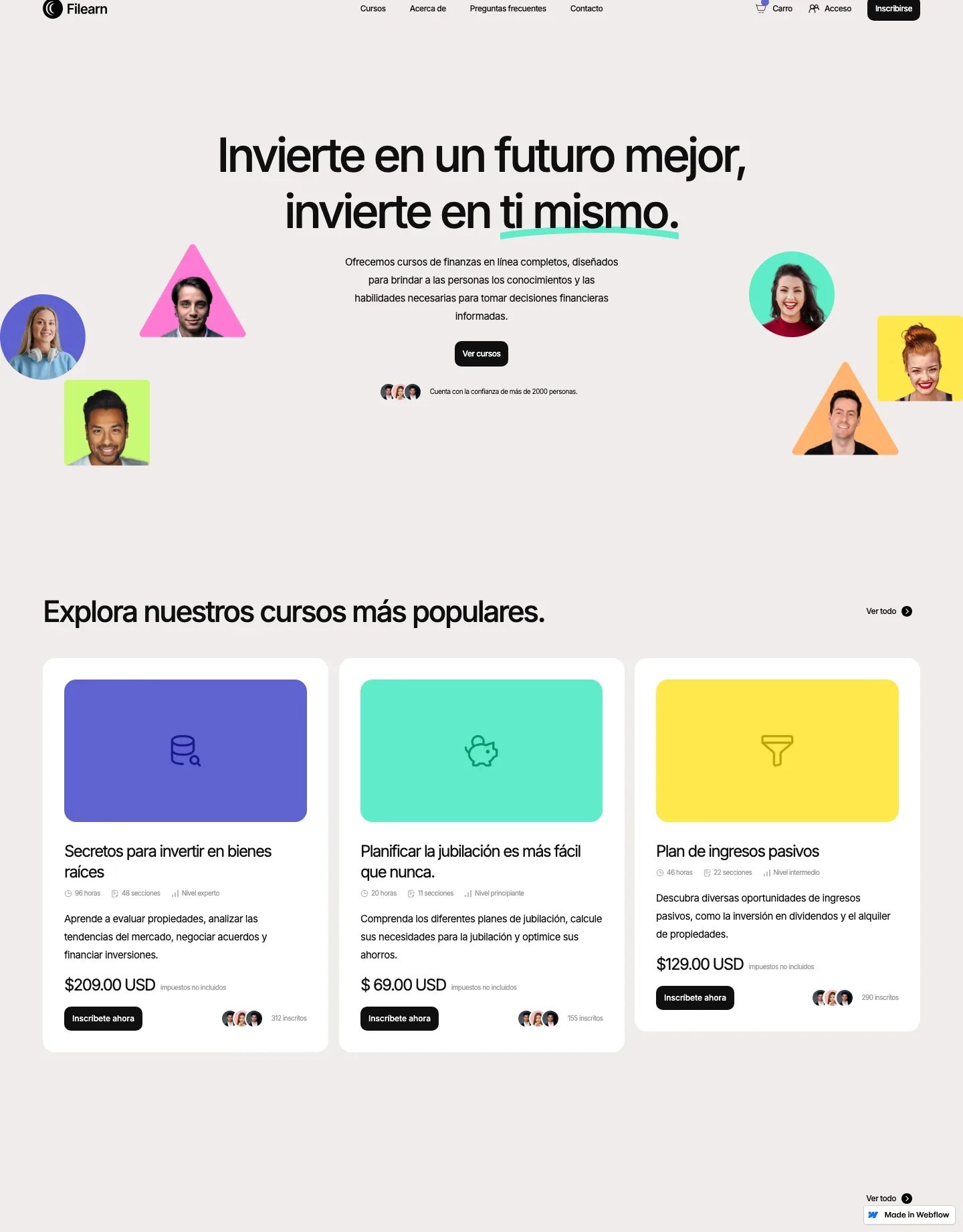 Diseño de página web para educación