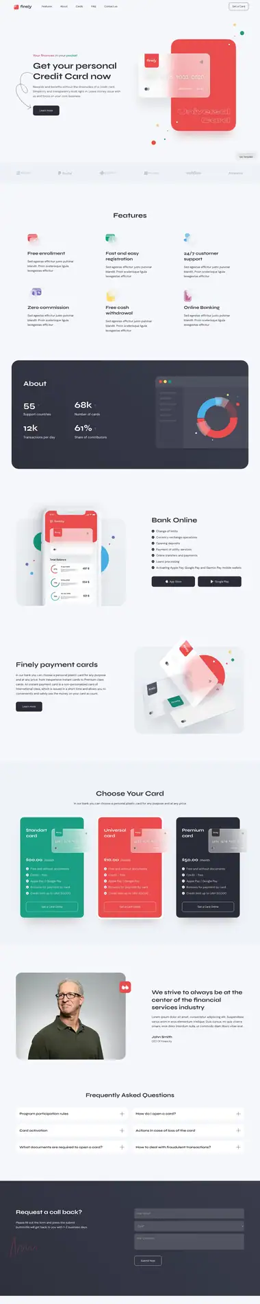 Diseño de página web para landing pages