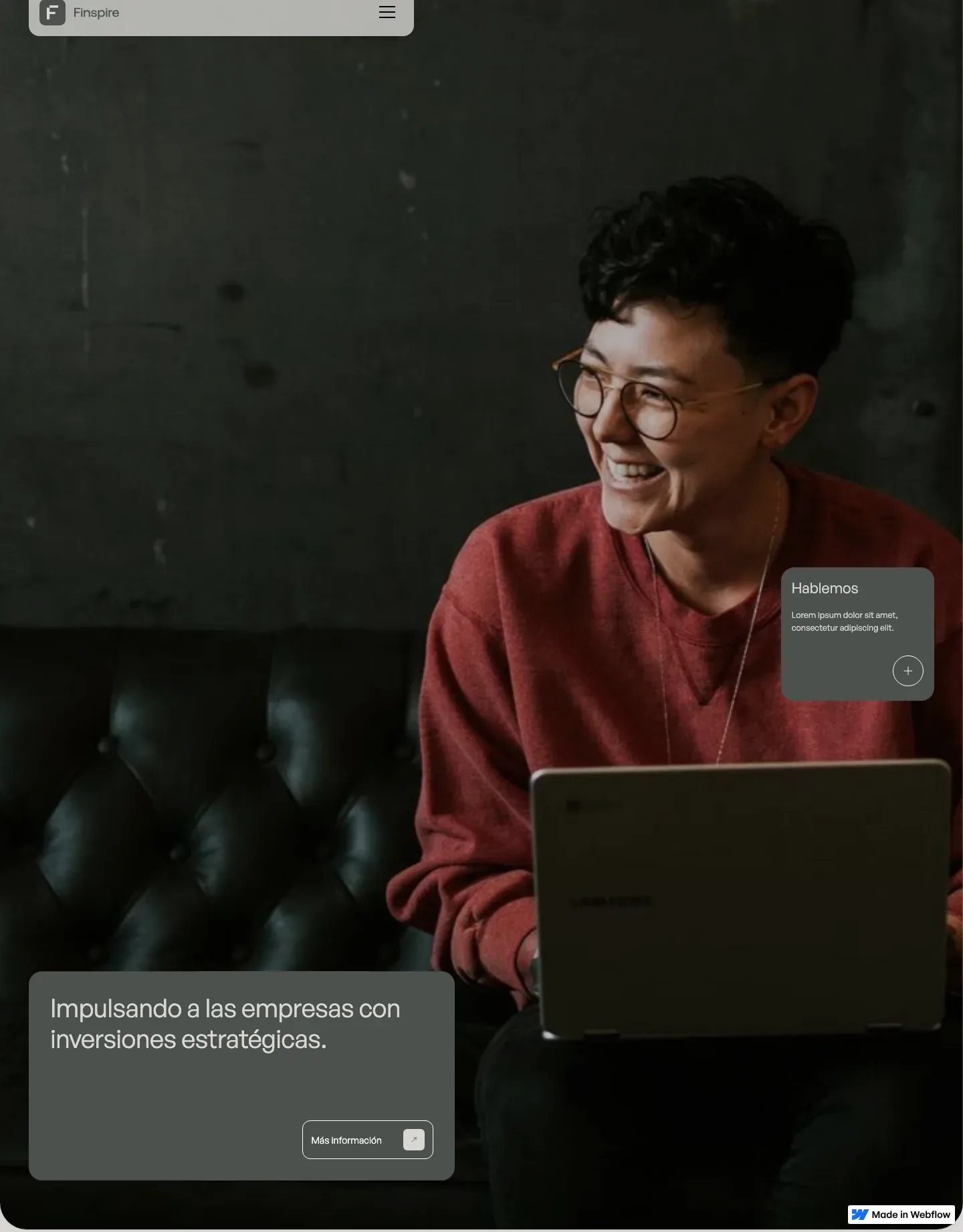 Diseño de página web para finanzas y seguros