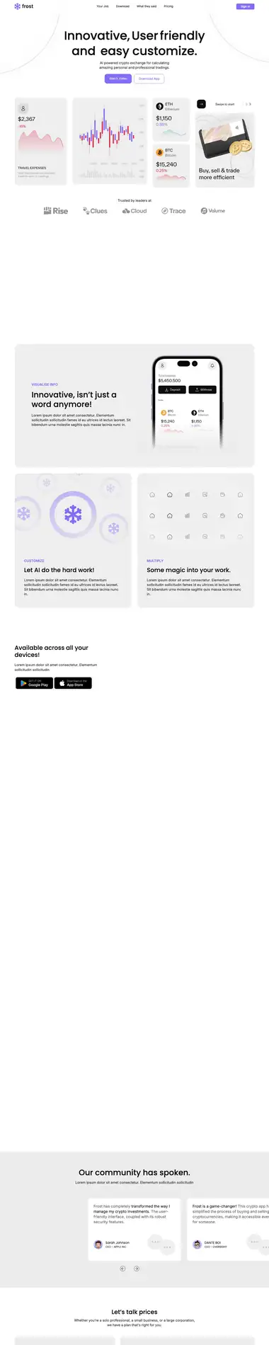 Diseño de página web para landing pages