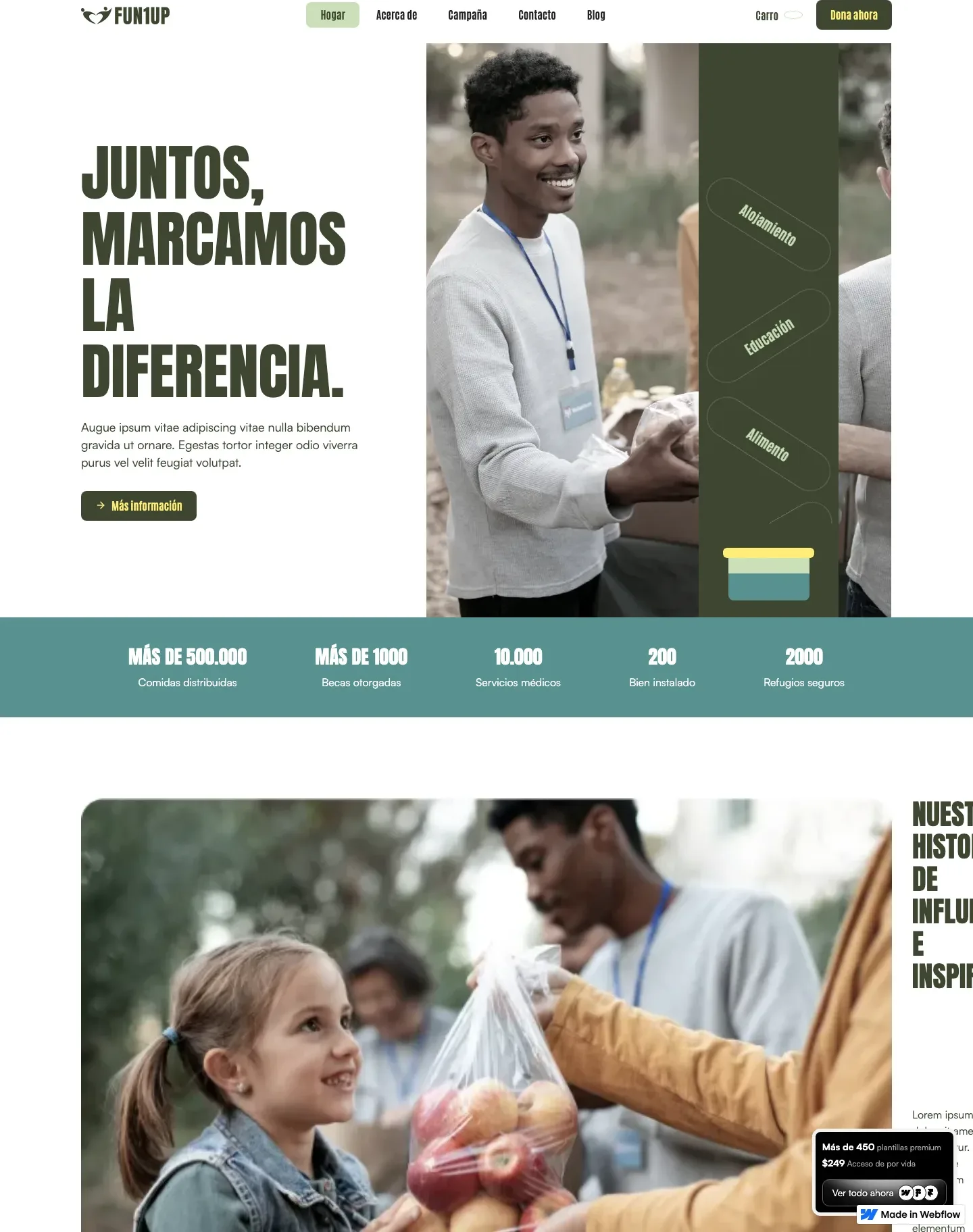 Diseño de página web para ong e iglesias