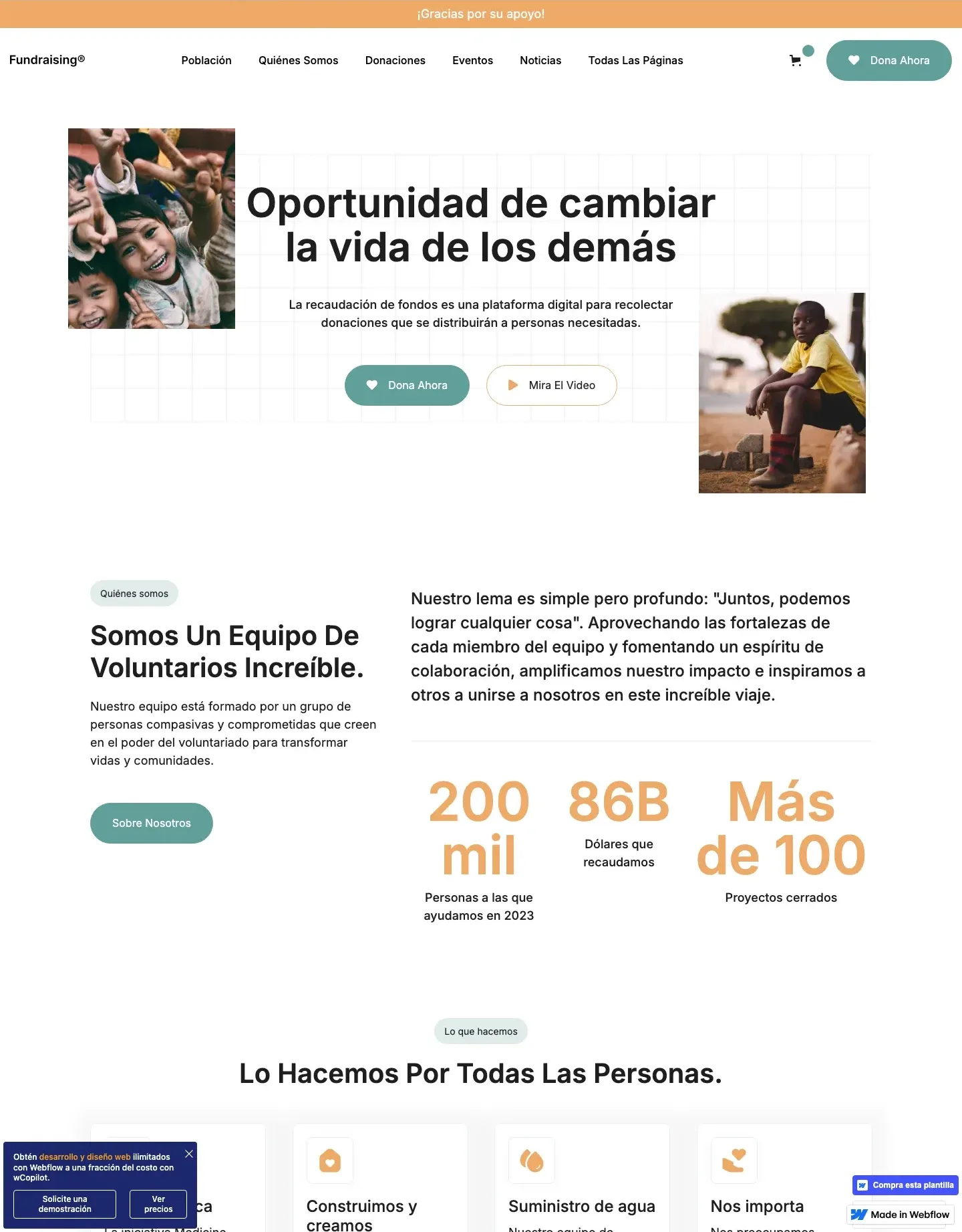Diseño de página web para ong e iglesias