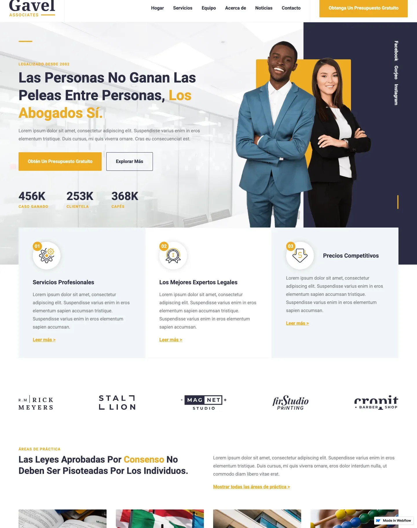 Diseño de página web para abogados