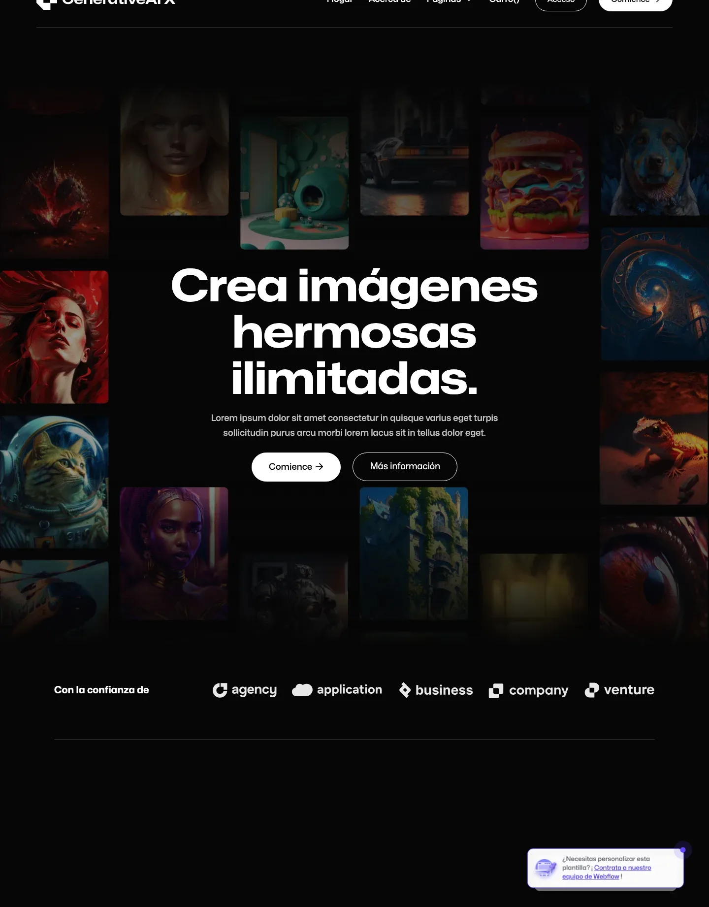 Diseño de página web para landing pages