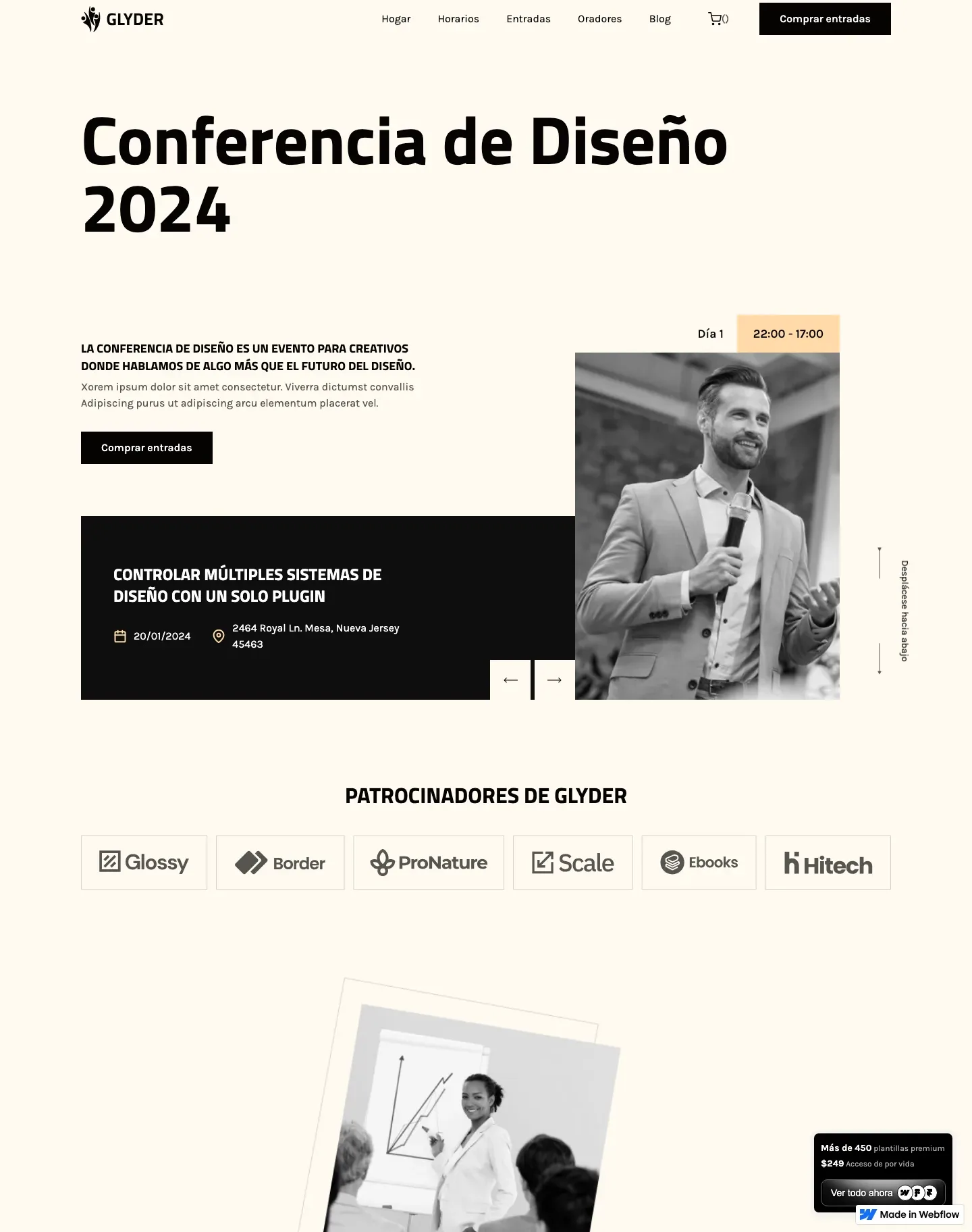 Diseño de página web para fotografía y eventos