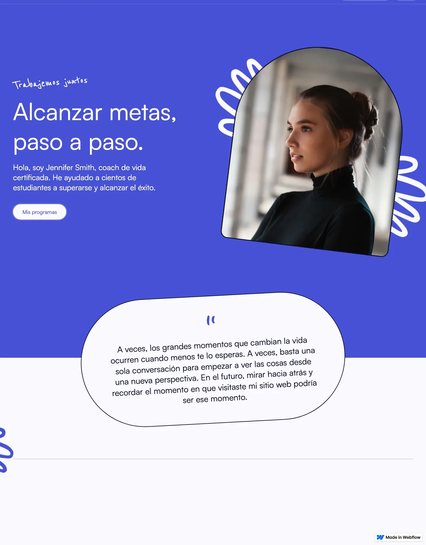 Diseño de página web para consultoría y coaching