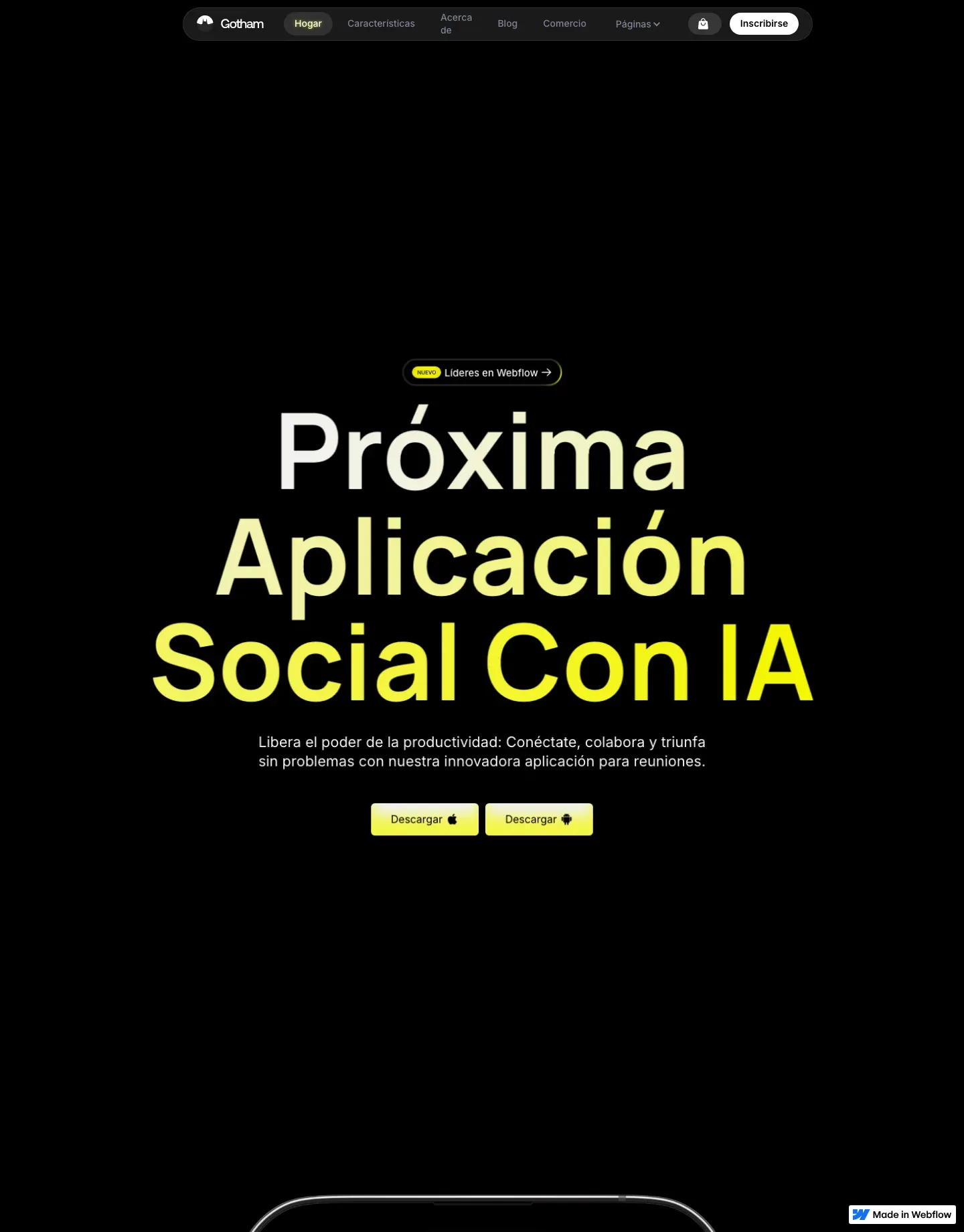 Diseño de página web para landing pages