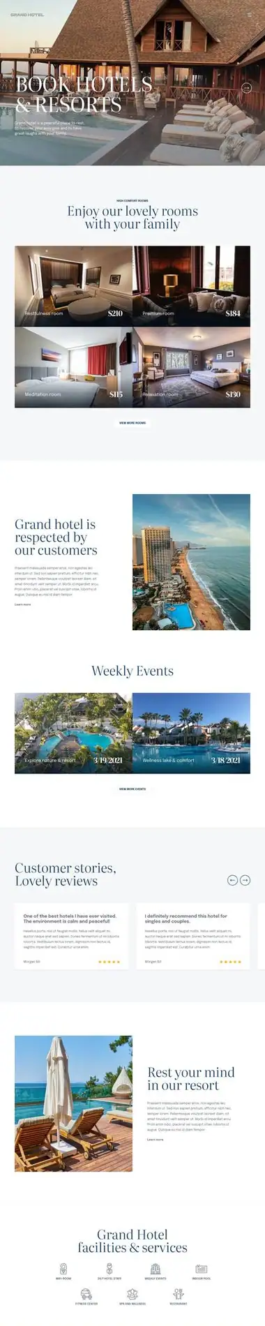 Diseño de página web para hoteles