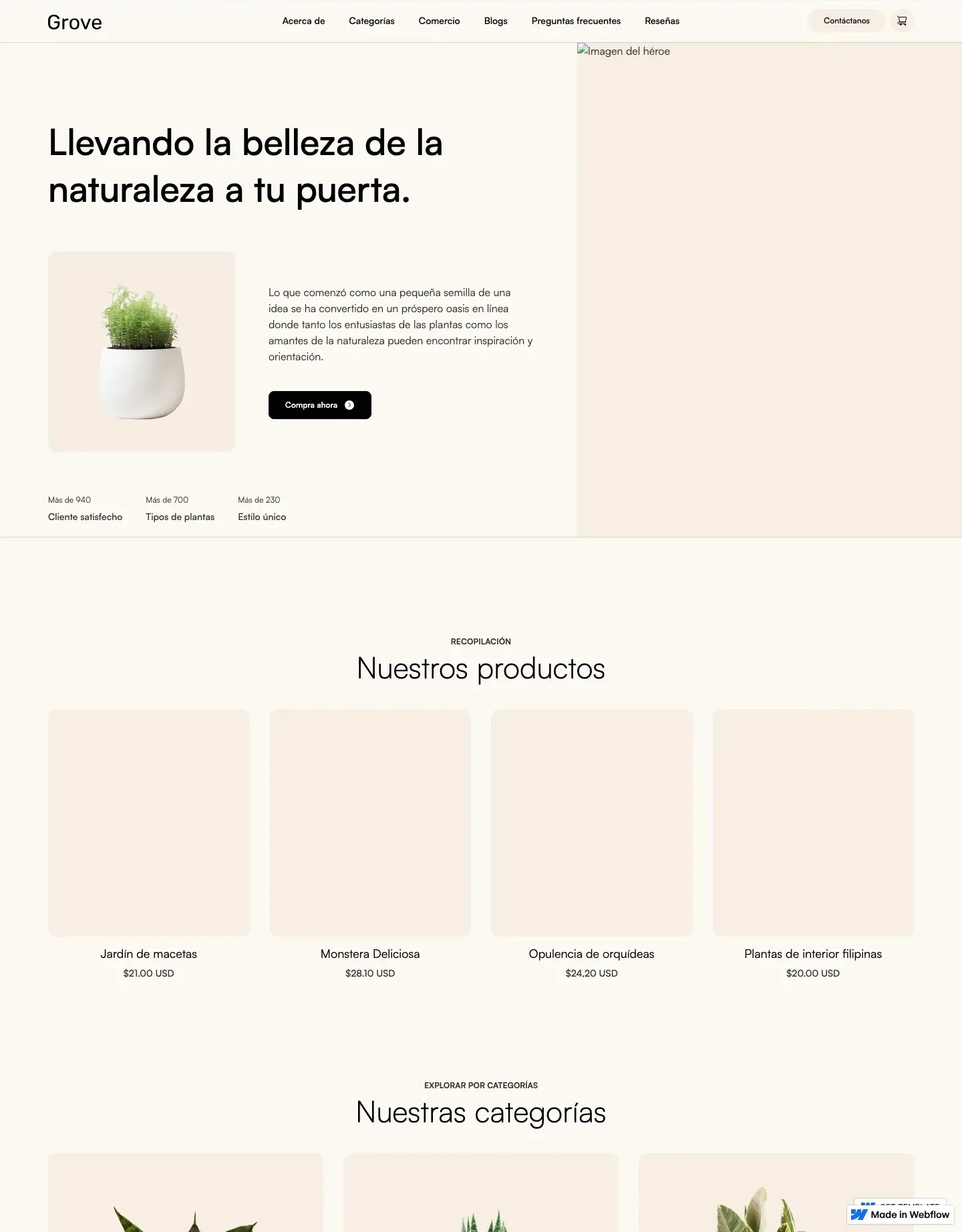 Diseño de página web para fotografía y eventos