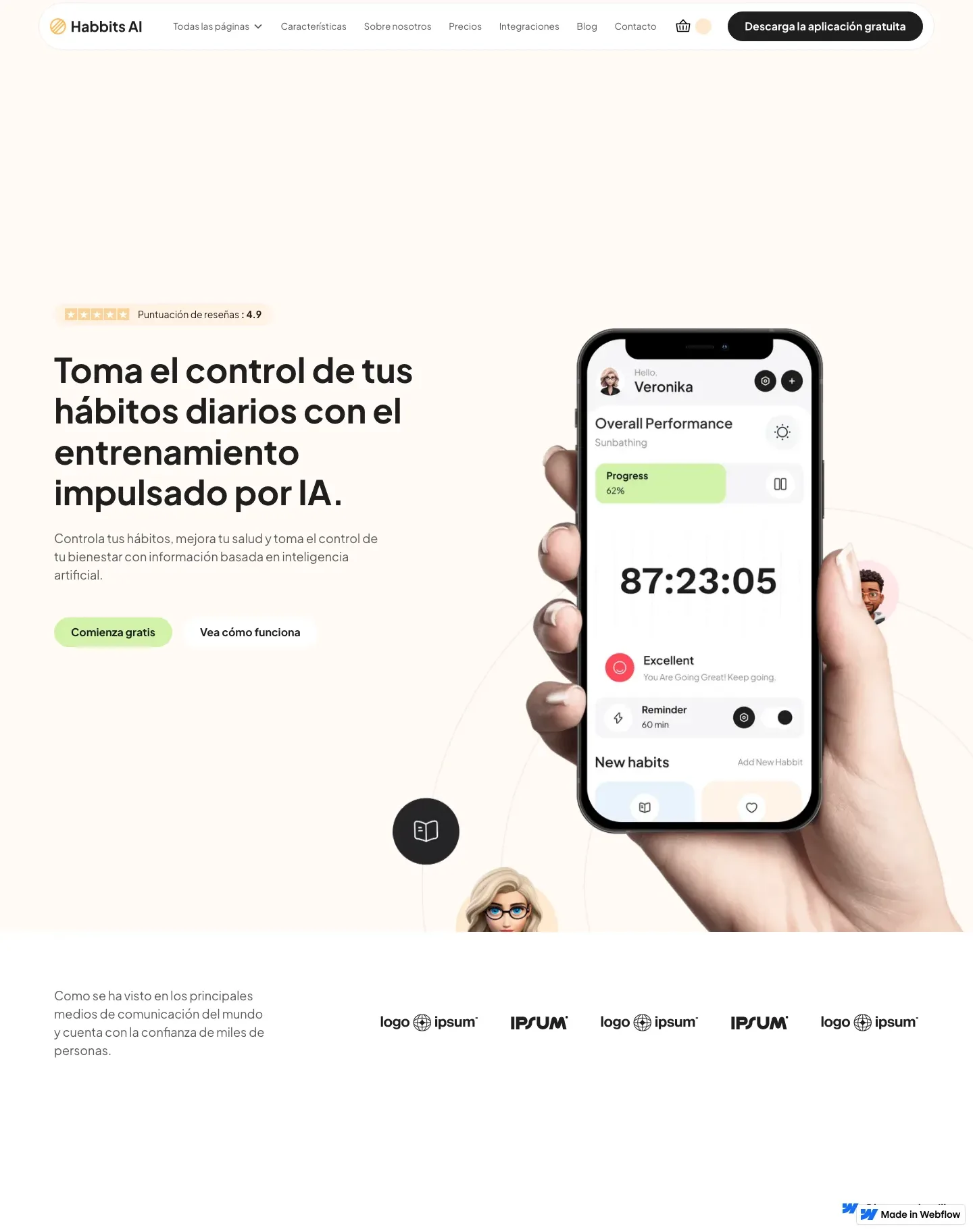 Diseño de página web para landing pages