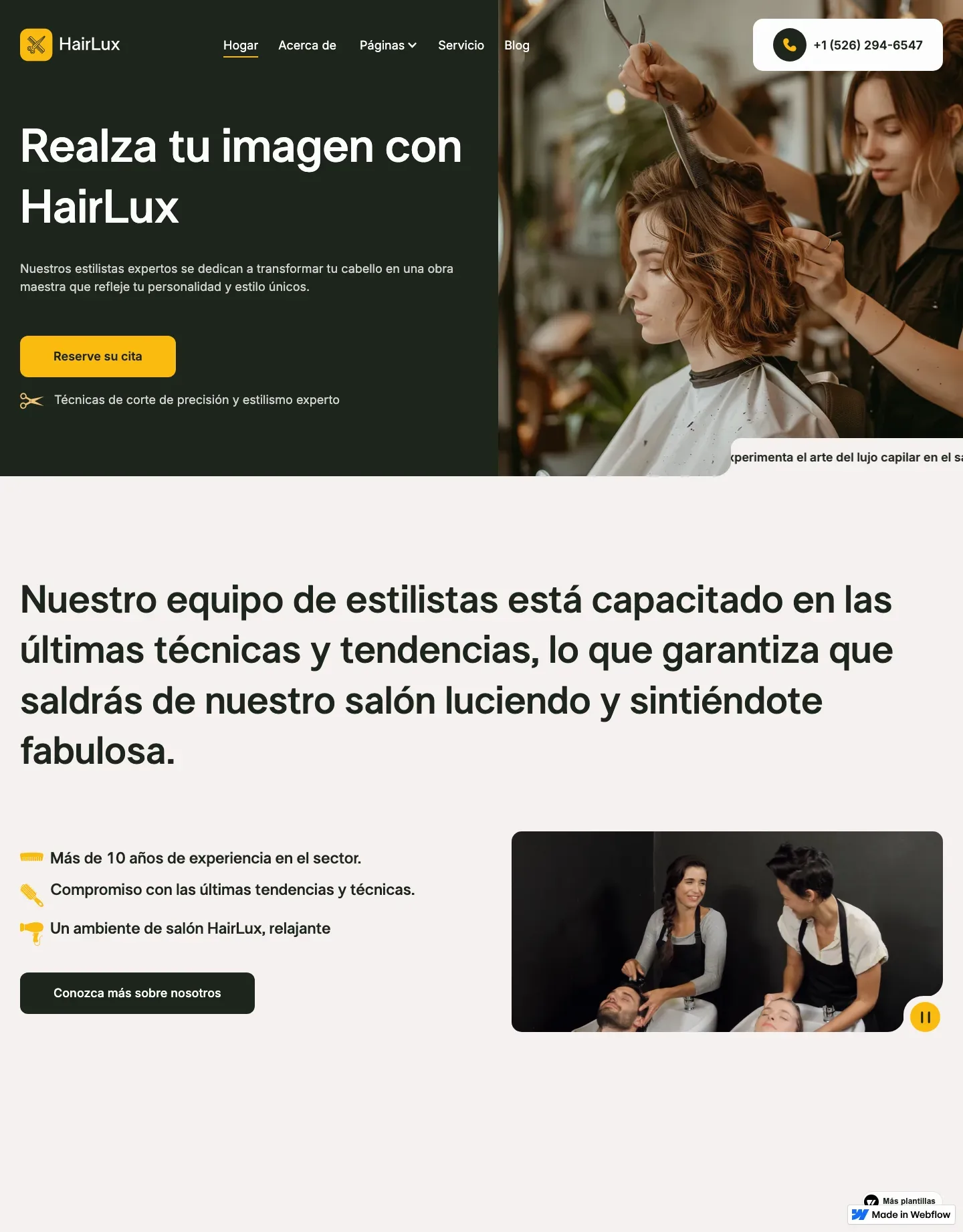 Diseño de página web para belleza y estética