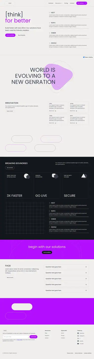 Diseño de página web para landing pages