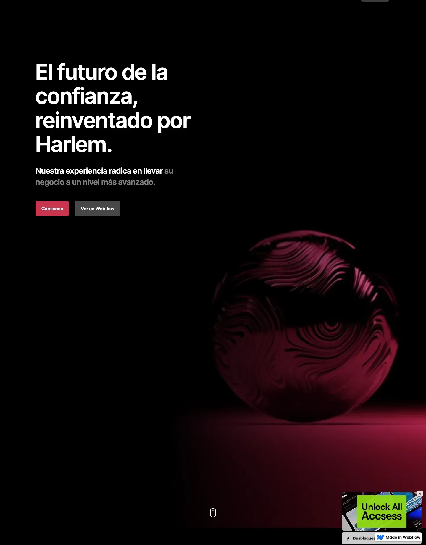 Diseño de página web para landing pages