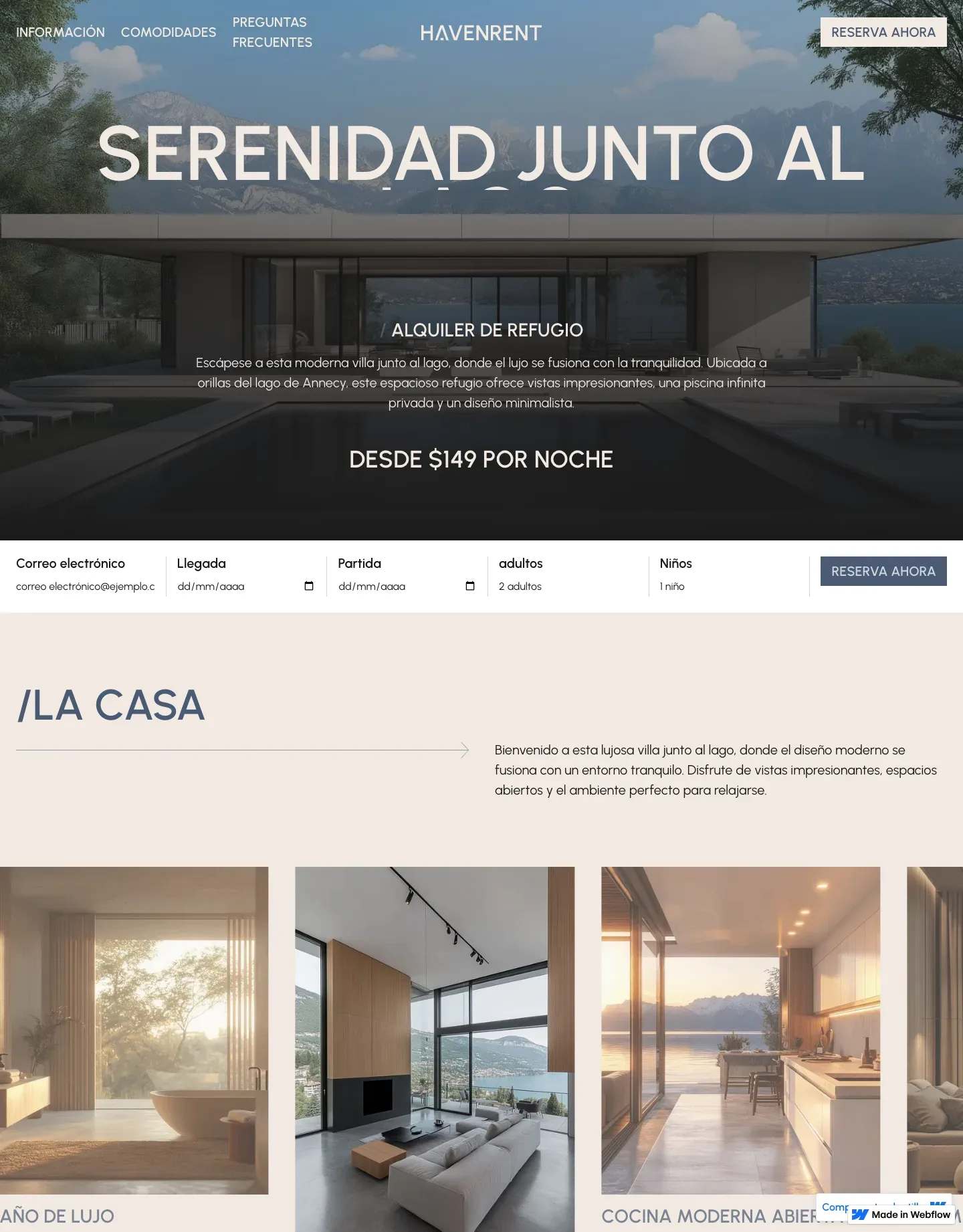 Diseño de página web para inmobiliarias