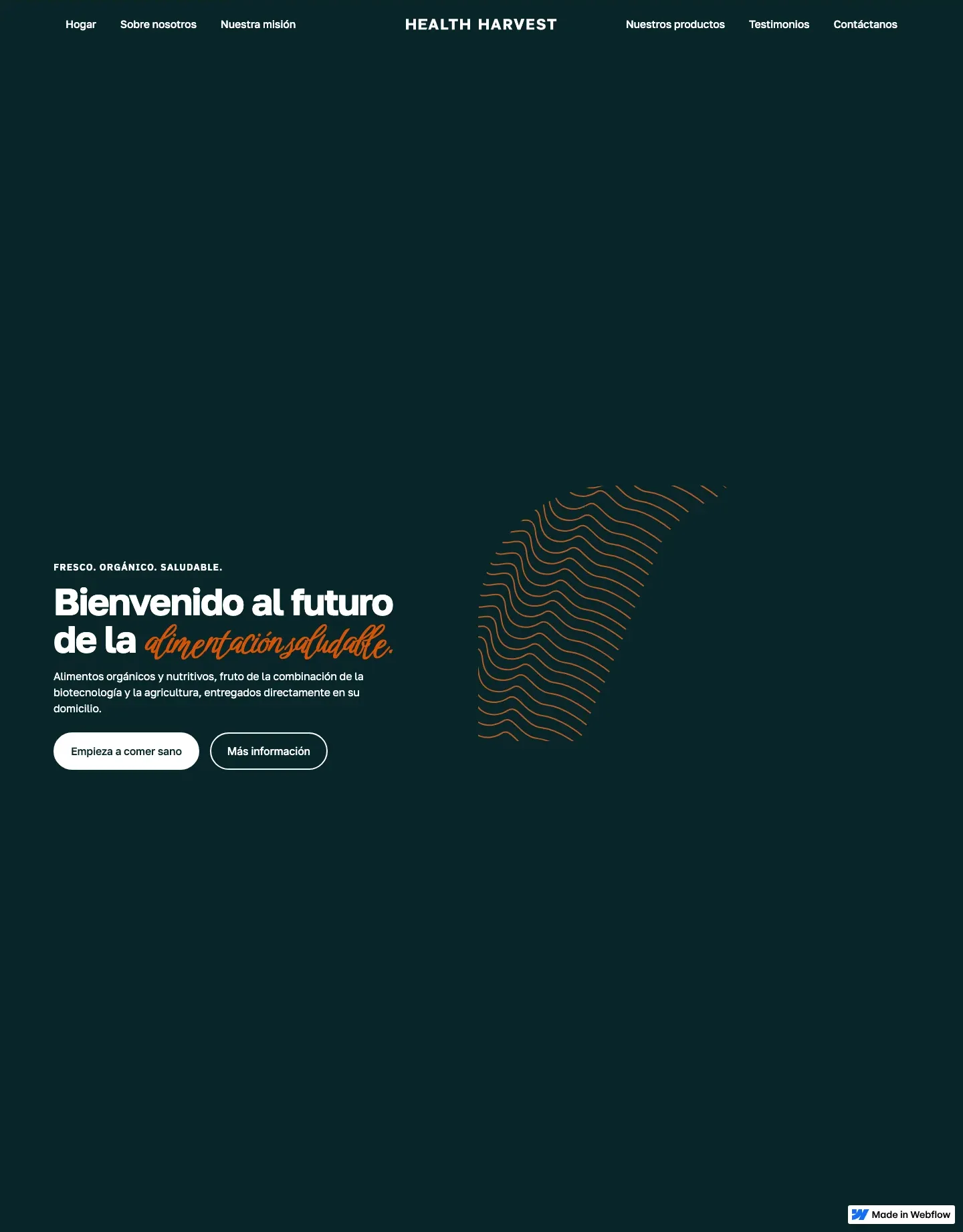 Diseño de página web para salud y bienestar