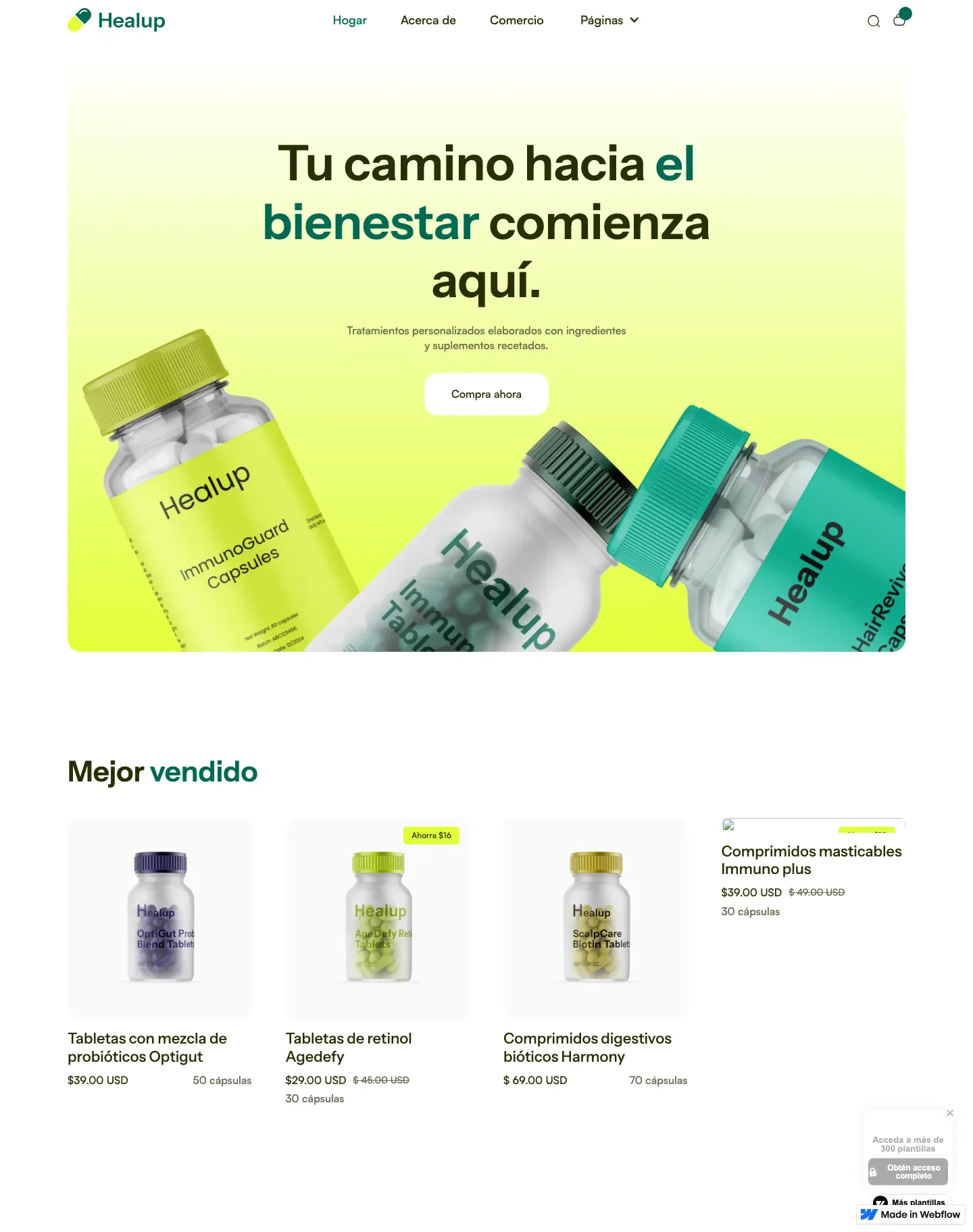 Diseño de página web para tienda en línea