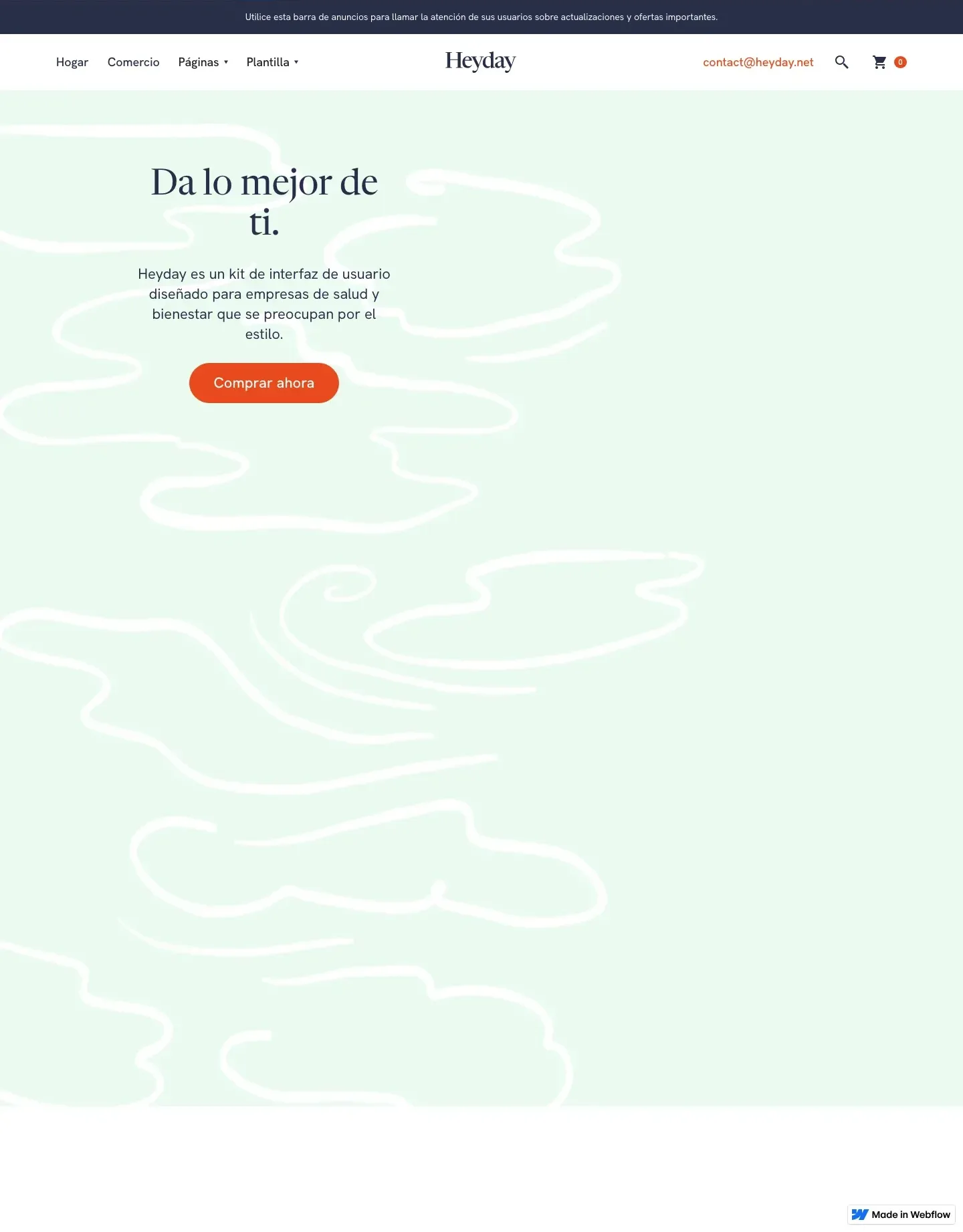 Diseño de página web para salud y bienestar